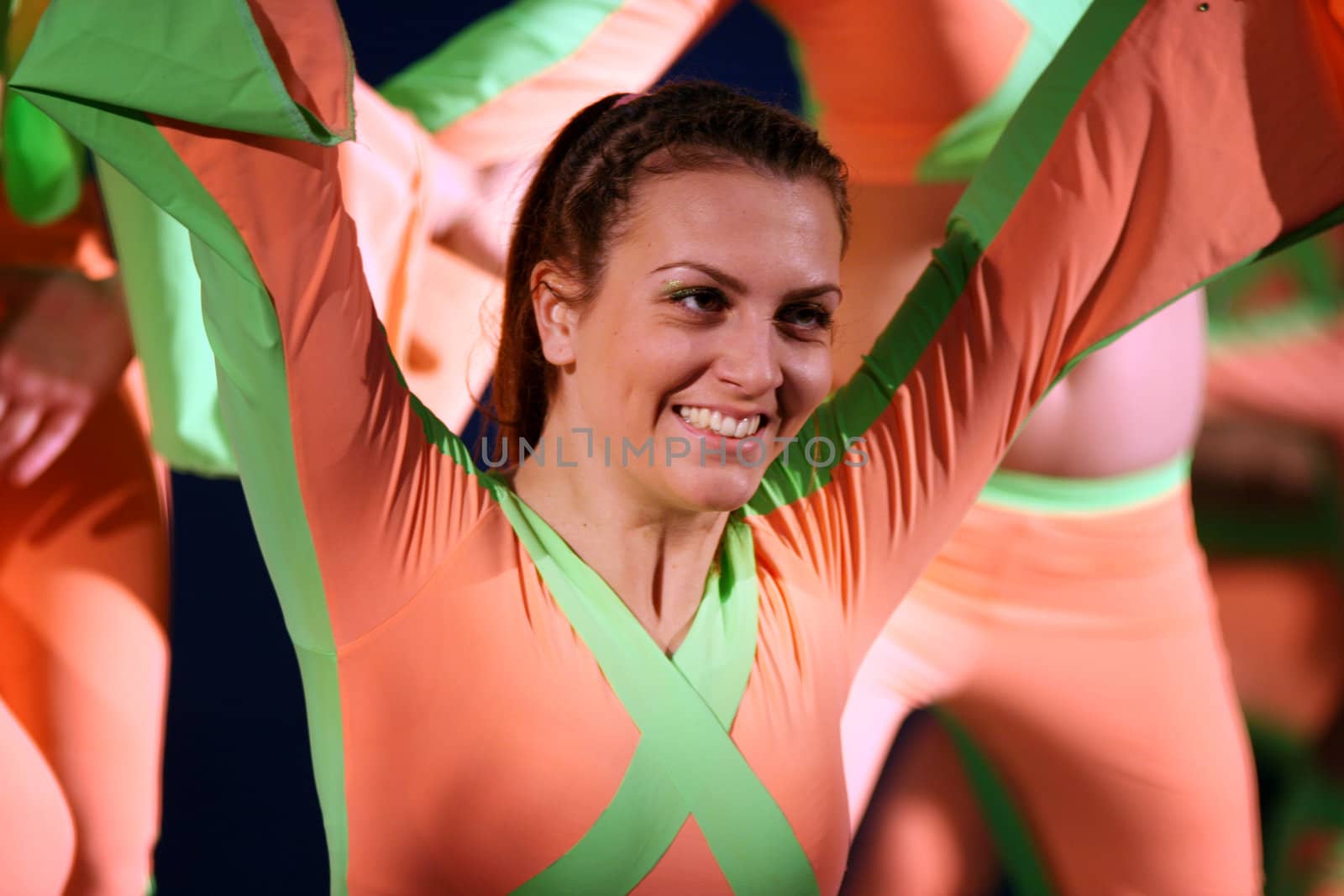 ZRENJANIN, SERBIA, 23rd  MARCH 2013: Detail from Serbian Open Dance Competition in Zrenjanin, Serbia. Photo taken on: March 23rd, 2013