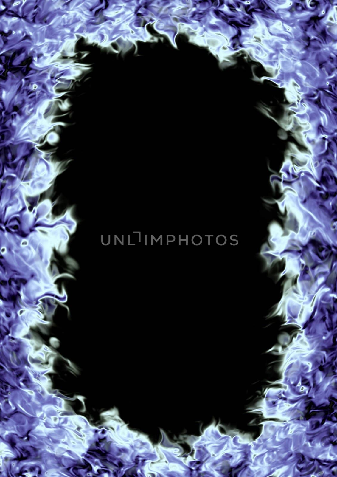Illustrated frame resembling plasma
