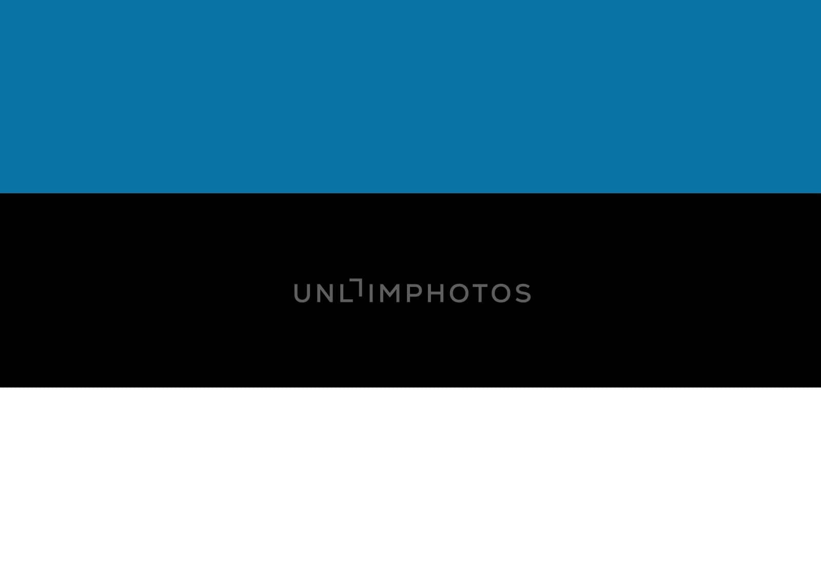 Illustrated flag of Estonia