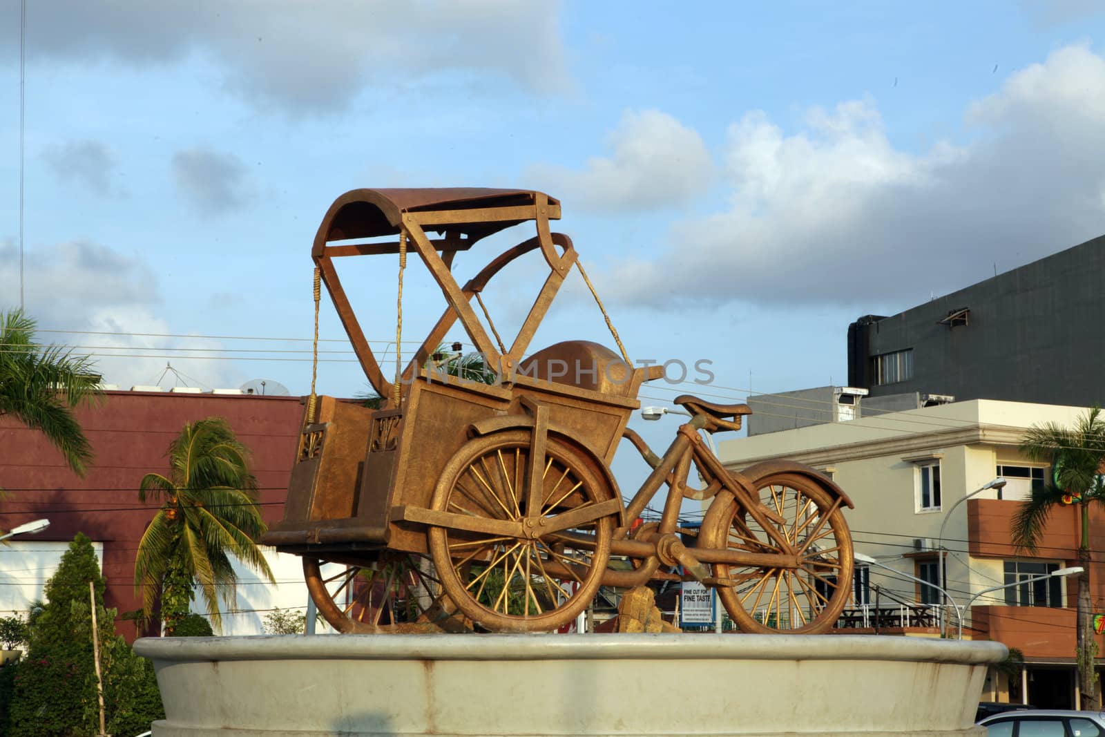 Transport BECAK not use the machine