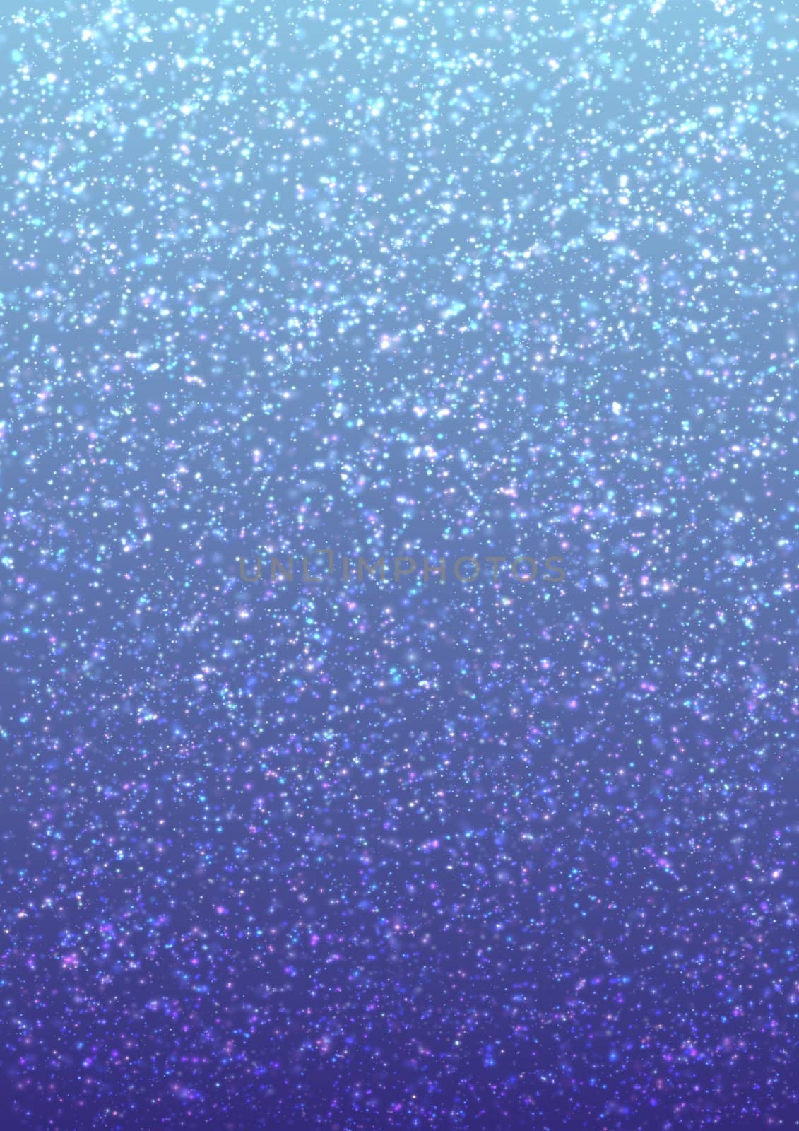 Illustration of a gradient blue background with lots of stars