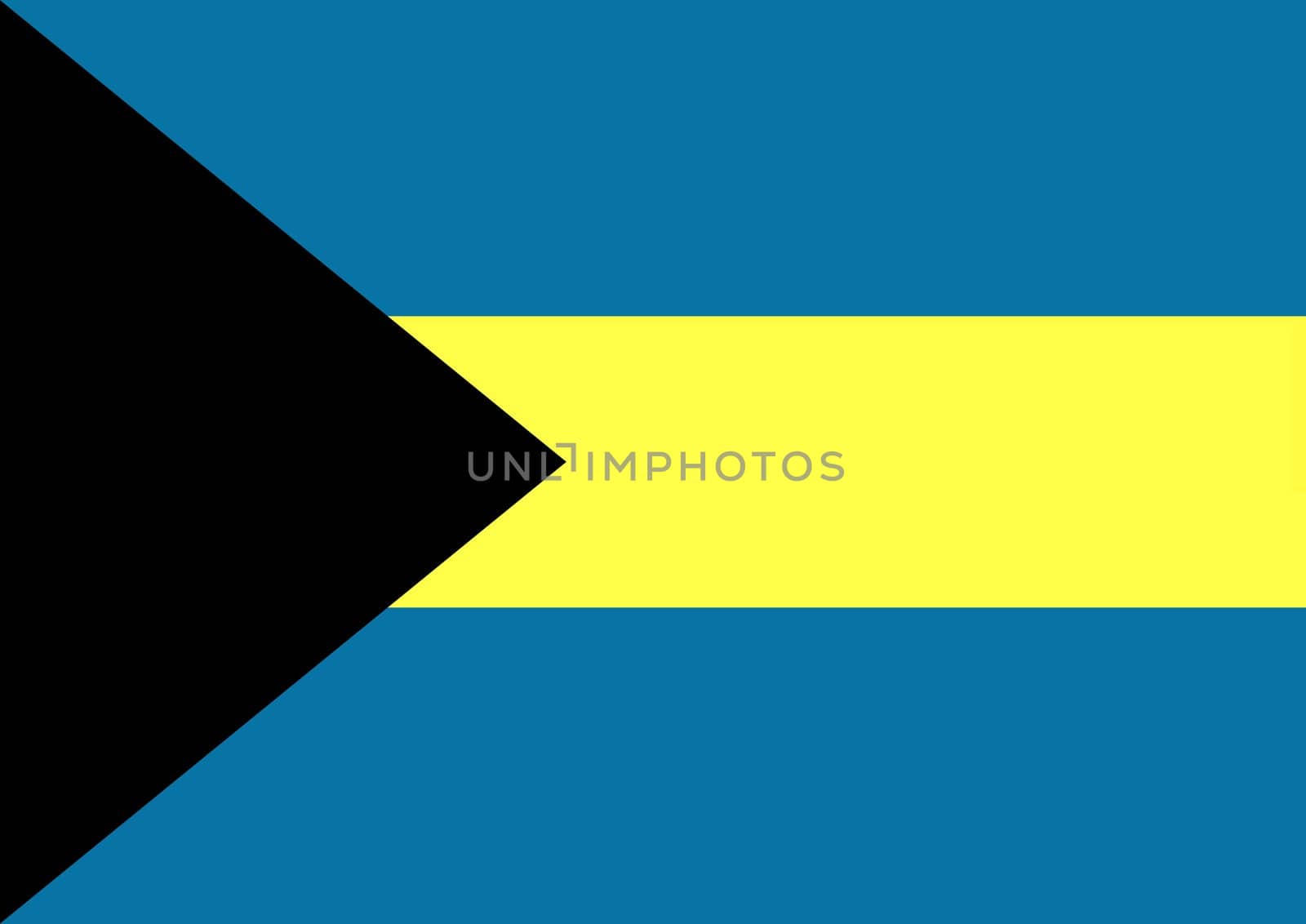 Illustrated flag of The Bahamas