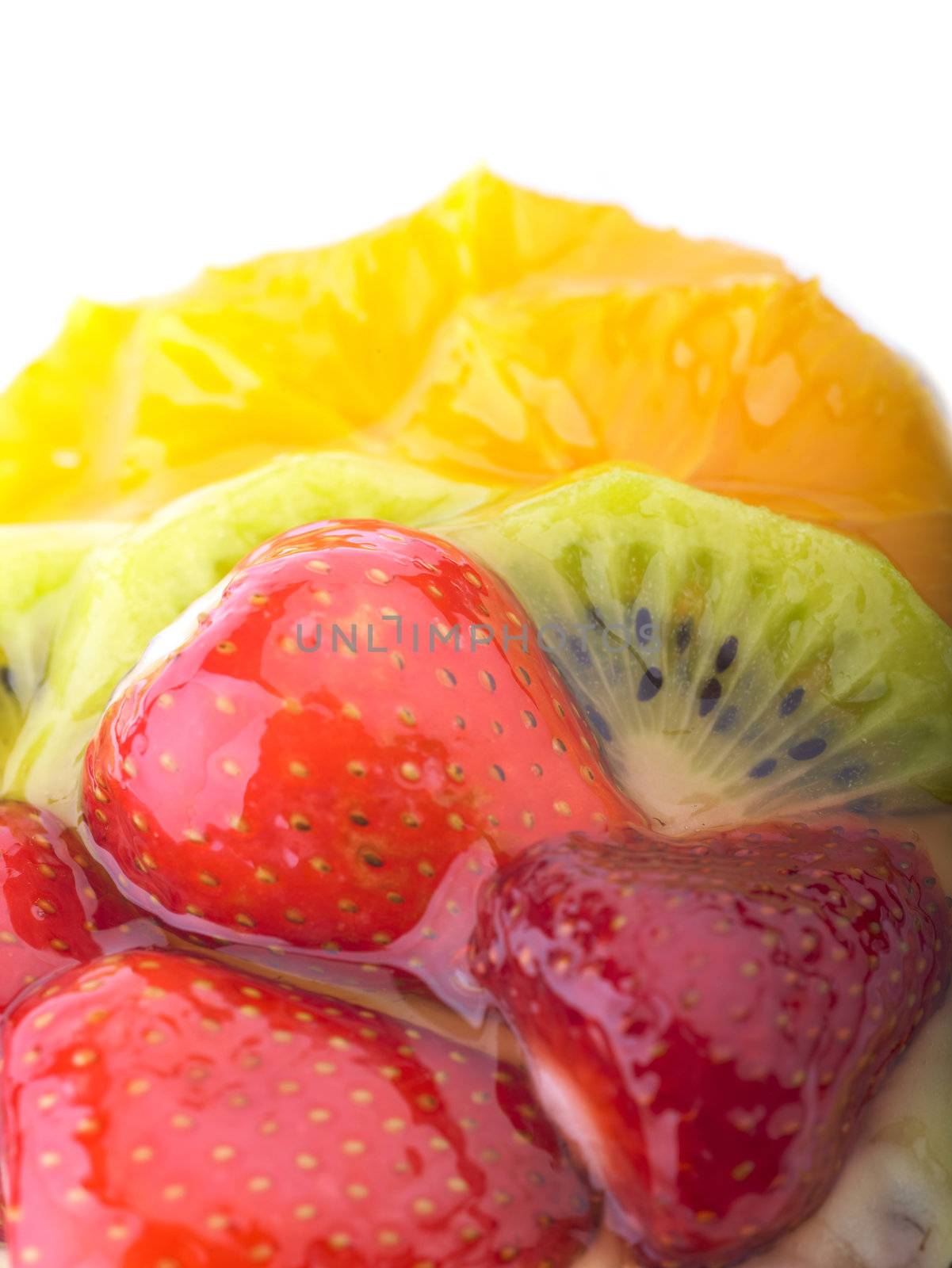 Strawberry Kiwi and Orange in jelly cake by adamr