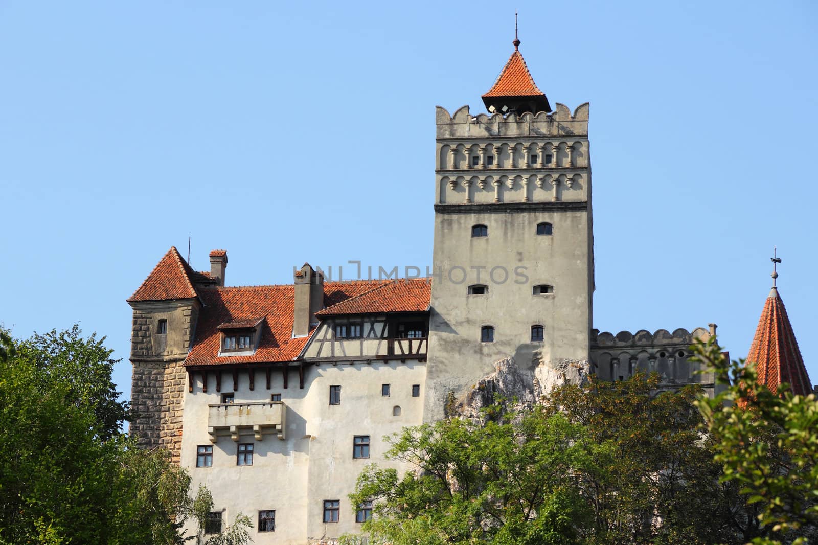Bran castle in Transylvania, Romania. Old building.