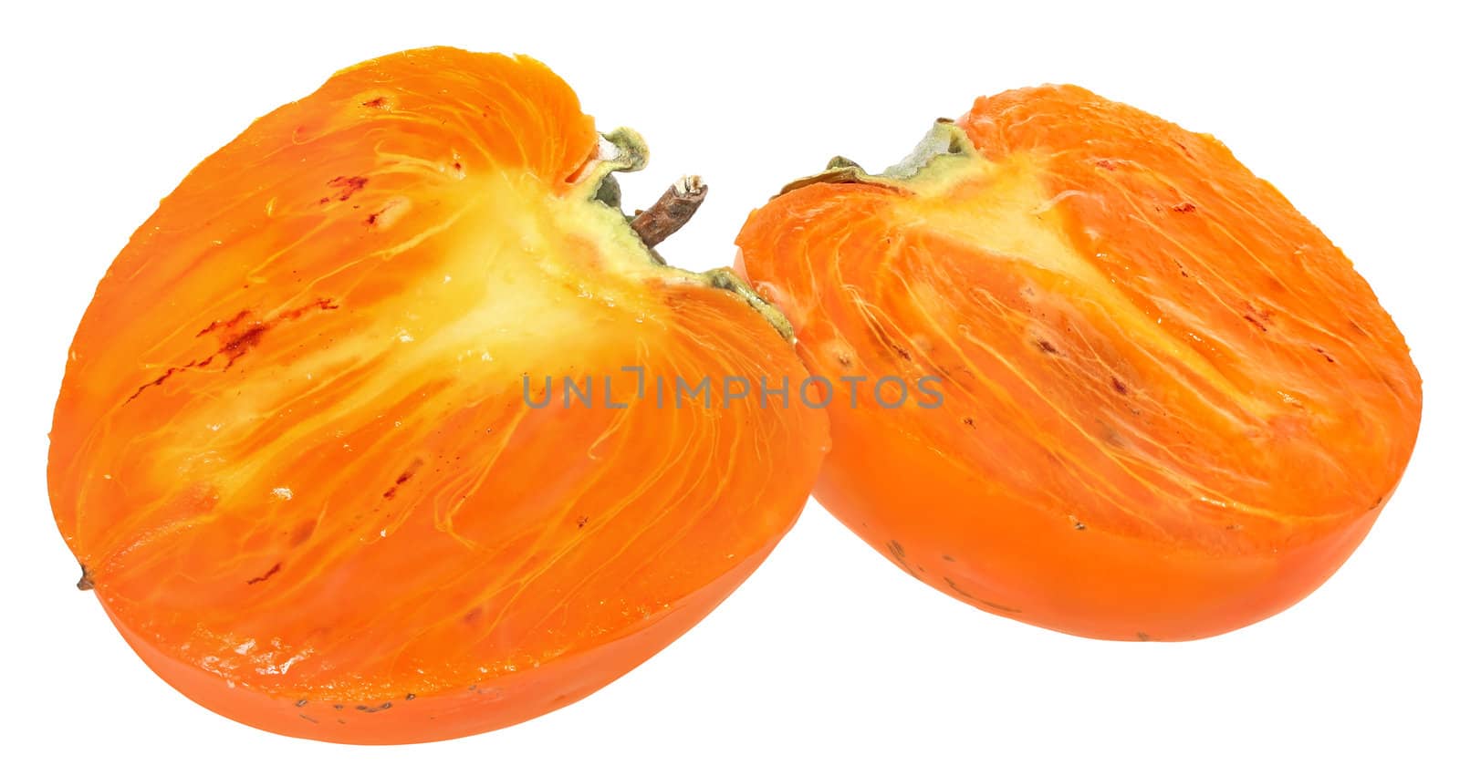 Persimmon on a white background.