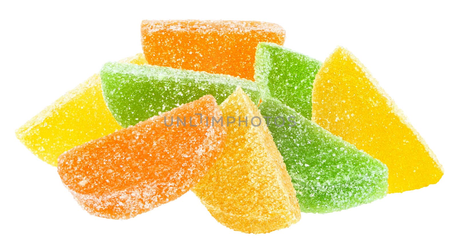 Candy on a white background.