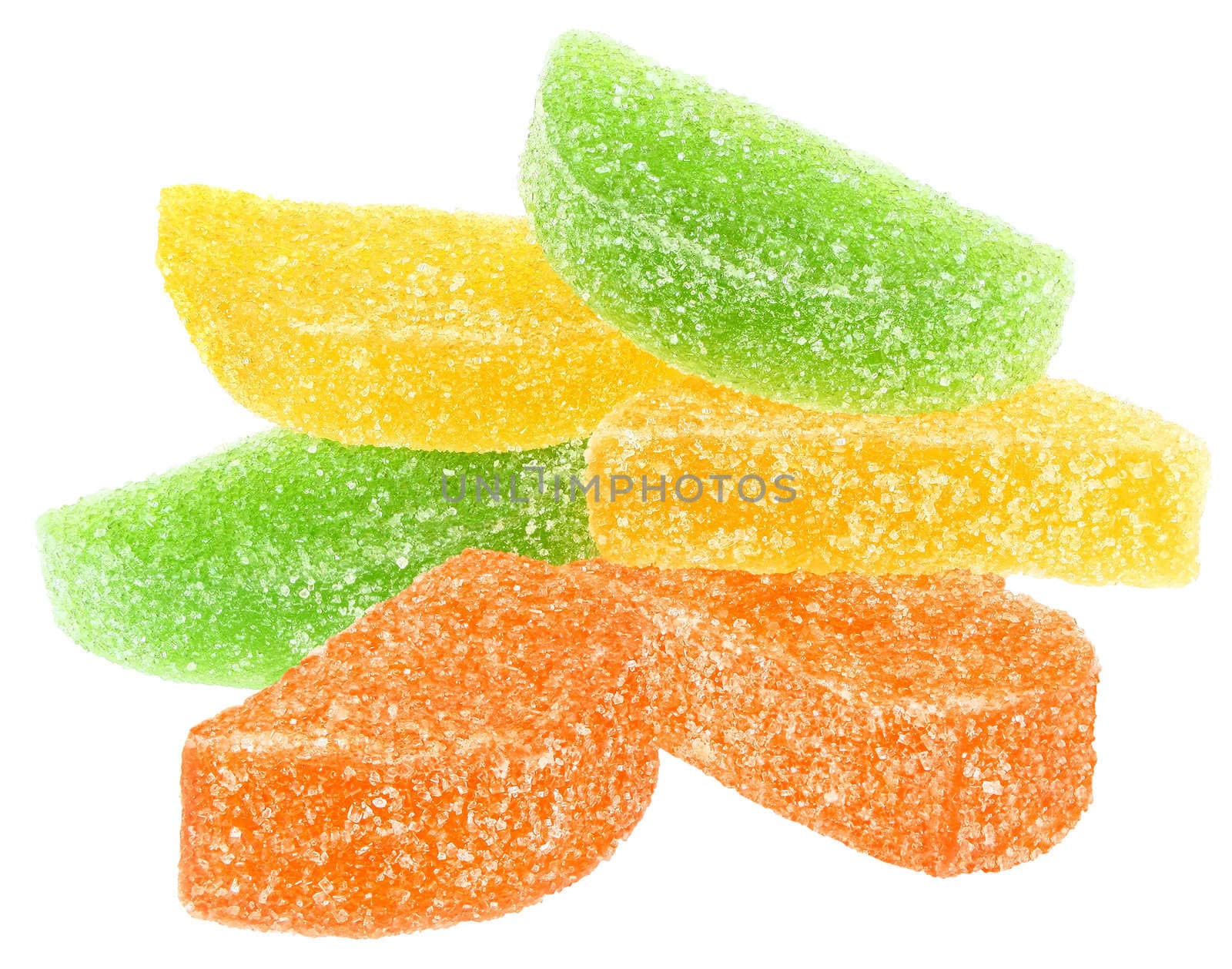 Candy isolated white background.