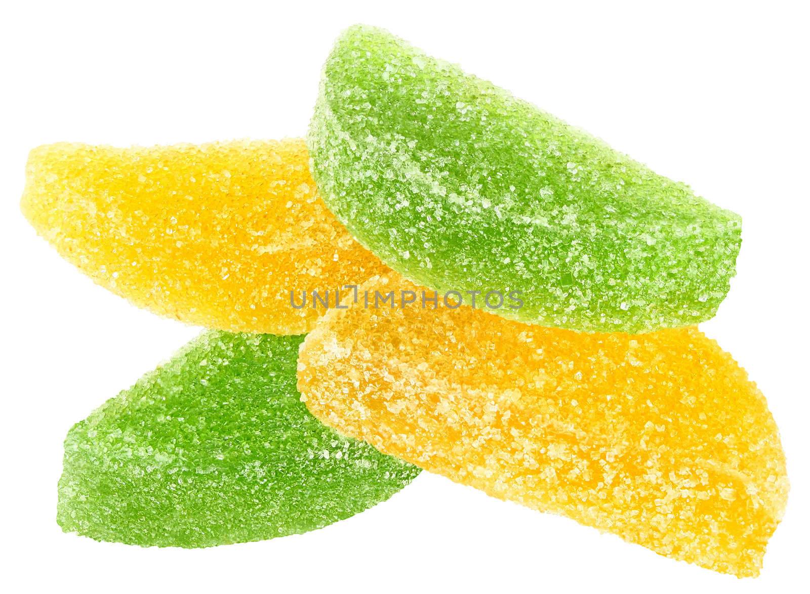 Candy on a white background.