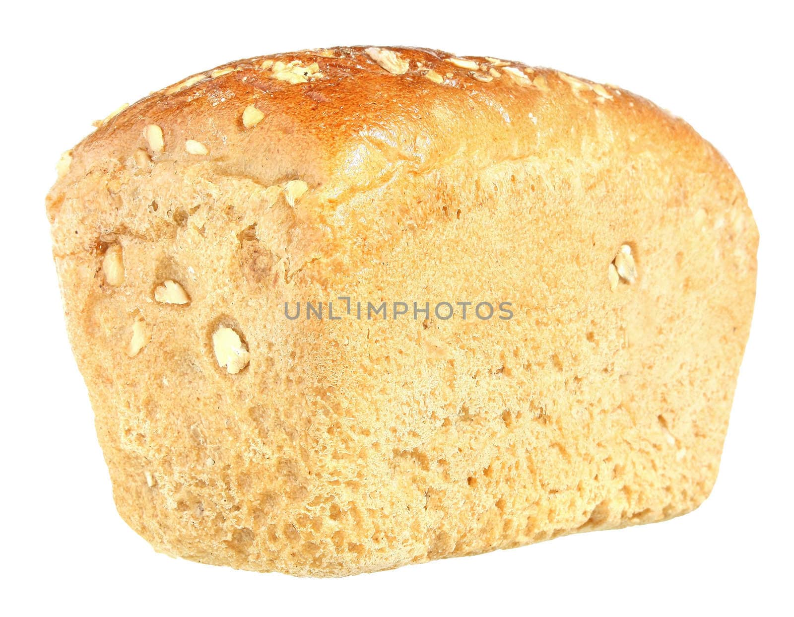 Bread on a white background.