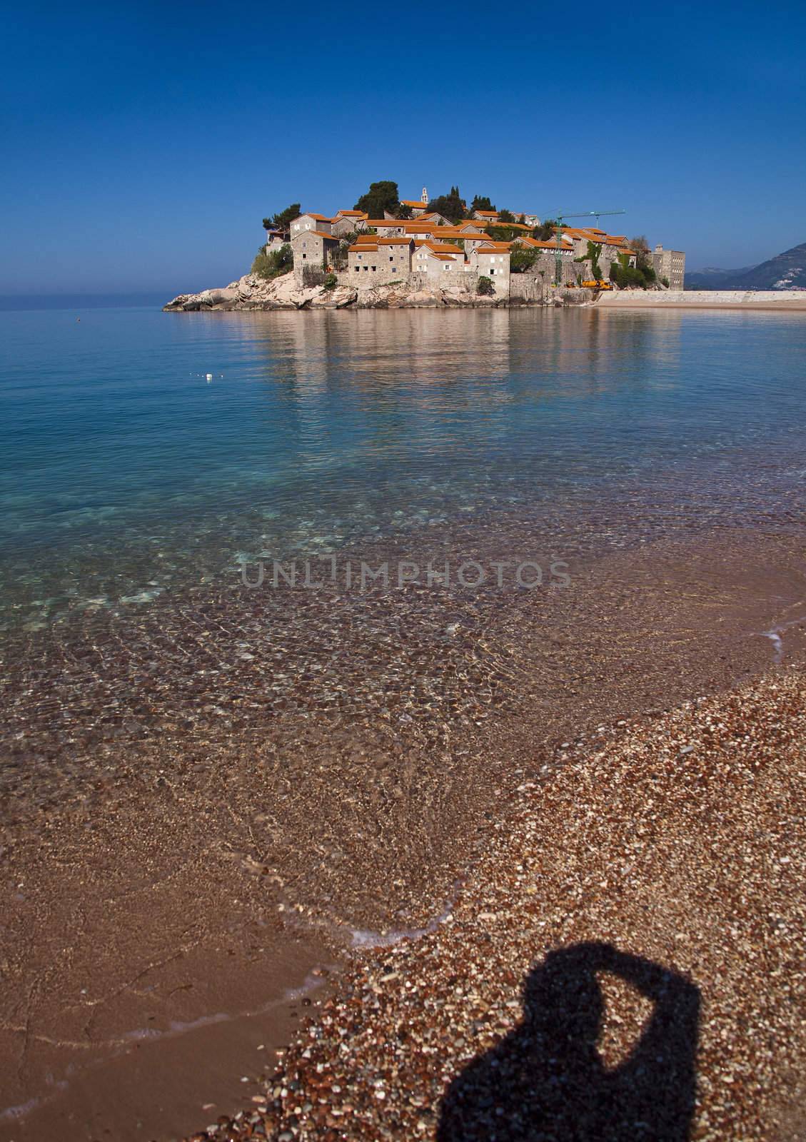 Island Peninsula Sveti Stefan, Montenegro by adamr