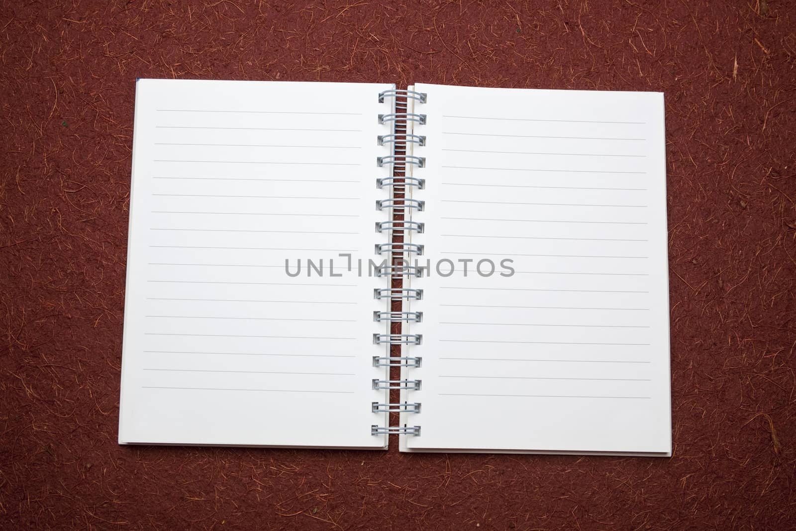 Diary and clear page ready for writing, pencil, background