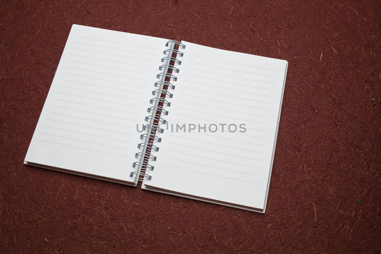 Clear page on notepad ready for writing, pencil, background