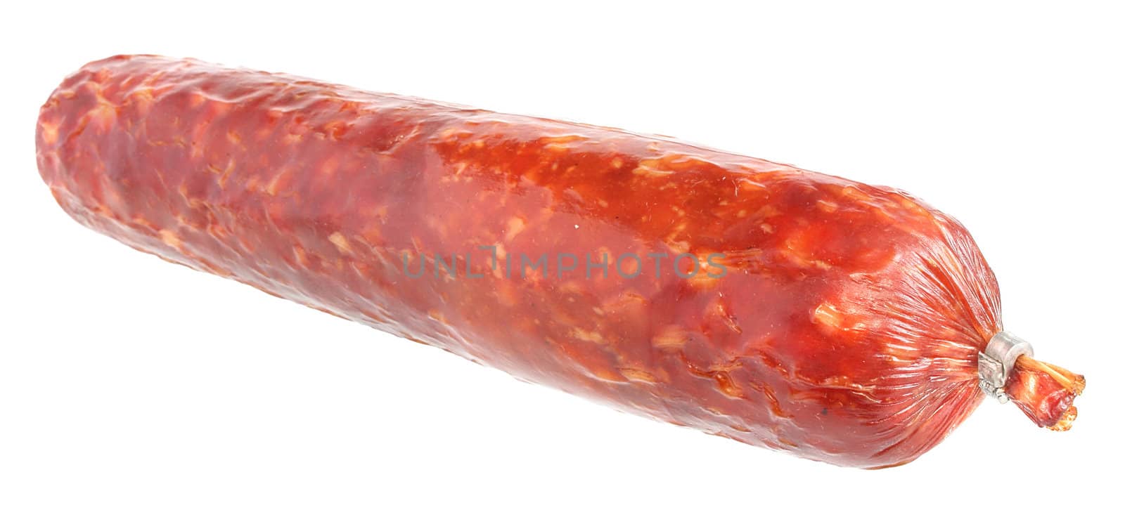 Sausage on a white background.
