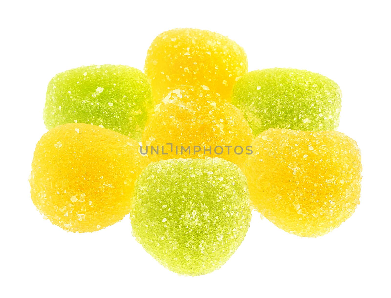 Candy isolated white background.