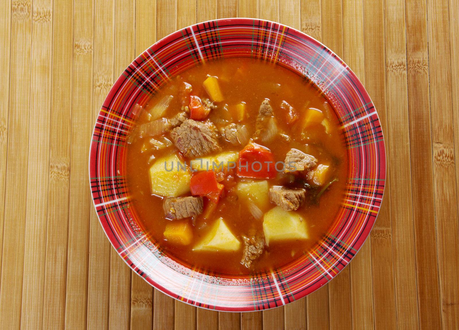 Traditional Bulgarian soup chorba.shurpa soup