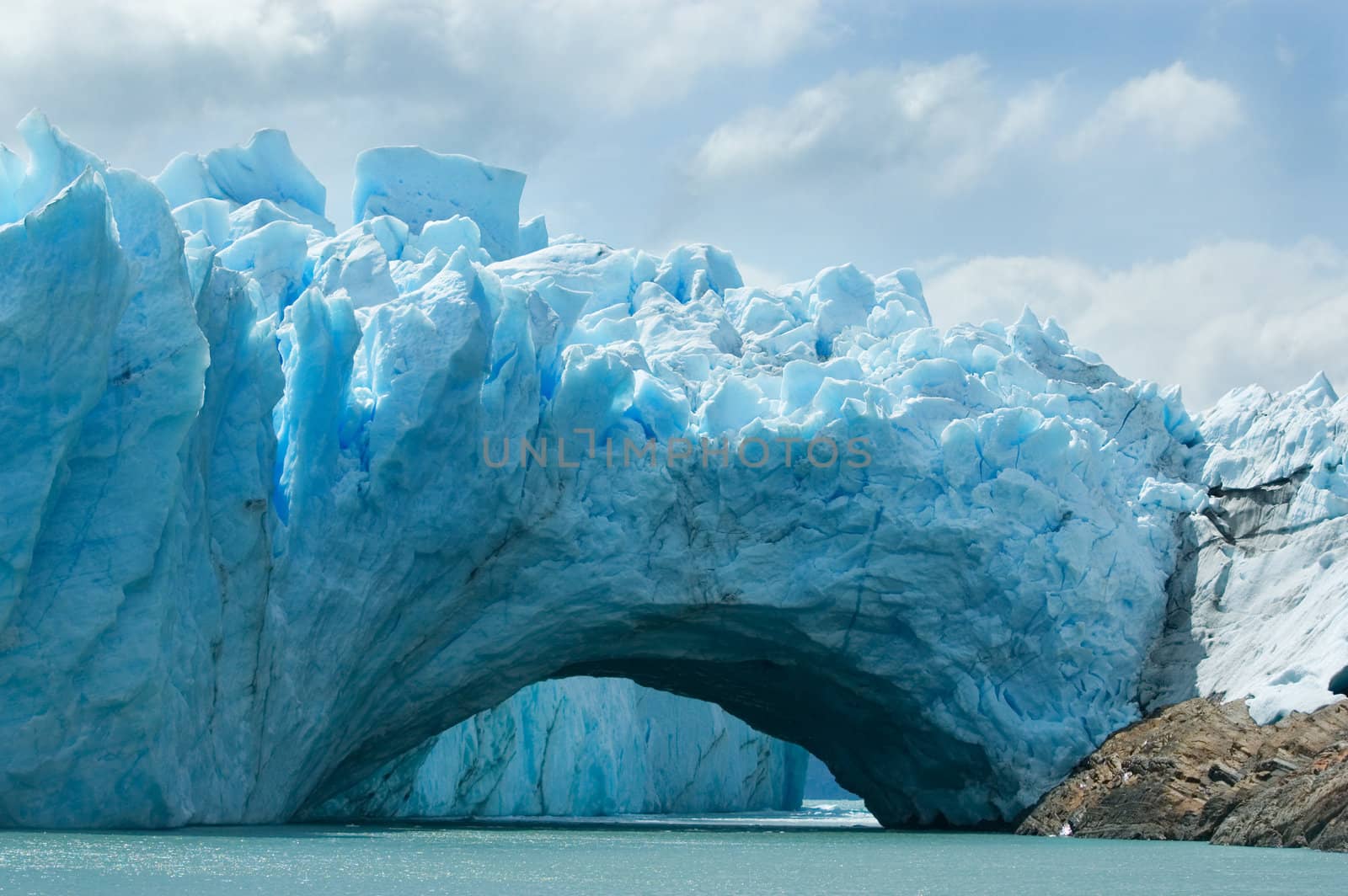 View of the magnificent Perito Moreno glacier, patagonia, Argentina.