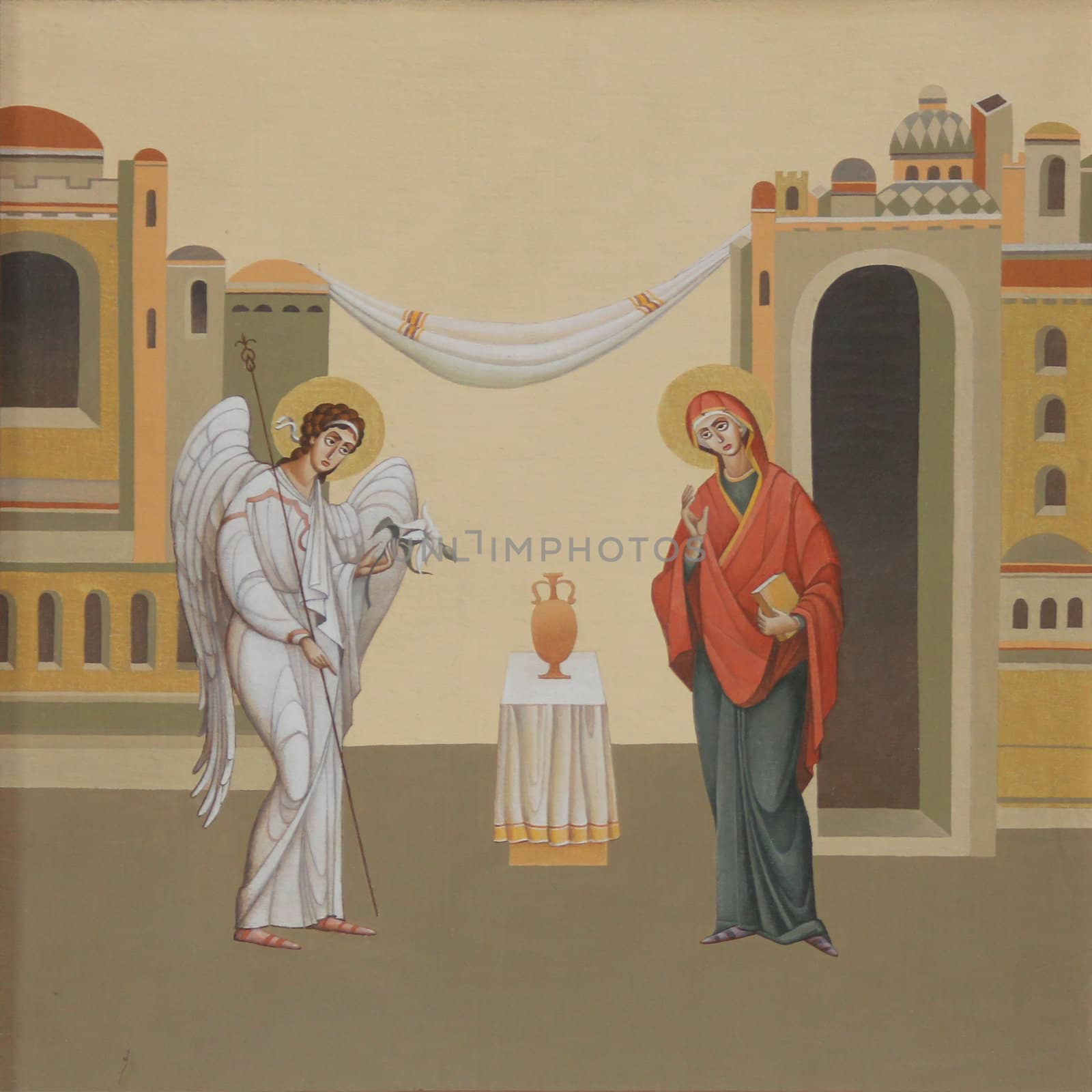 Internal painting of the church of St. Anne. (Ukraine. Lvov)
The artist Jaroslav Protsiv