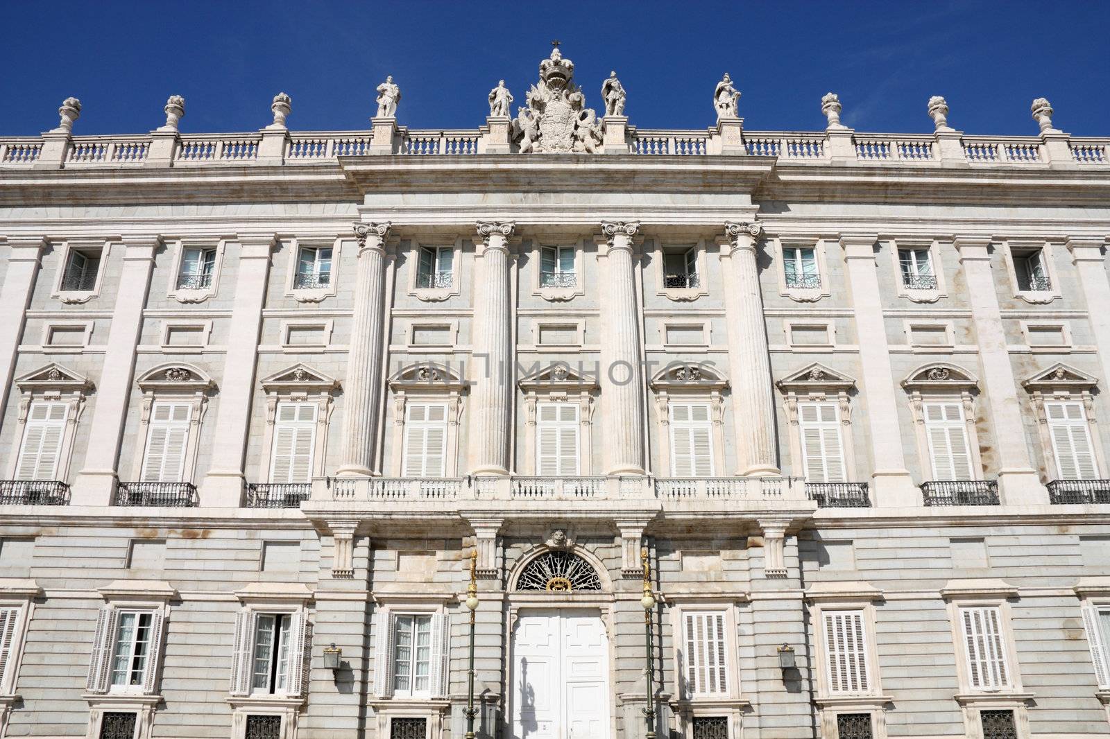Royal Palace in Madrid, also known as Palacio Oriente. Beautiful landmark.