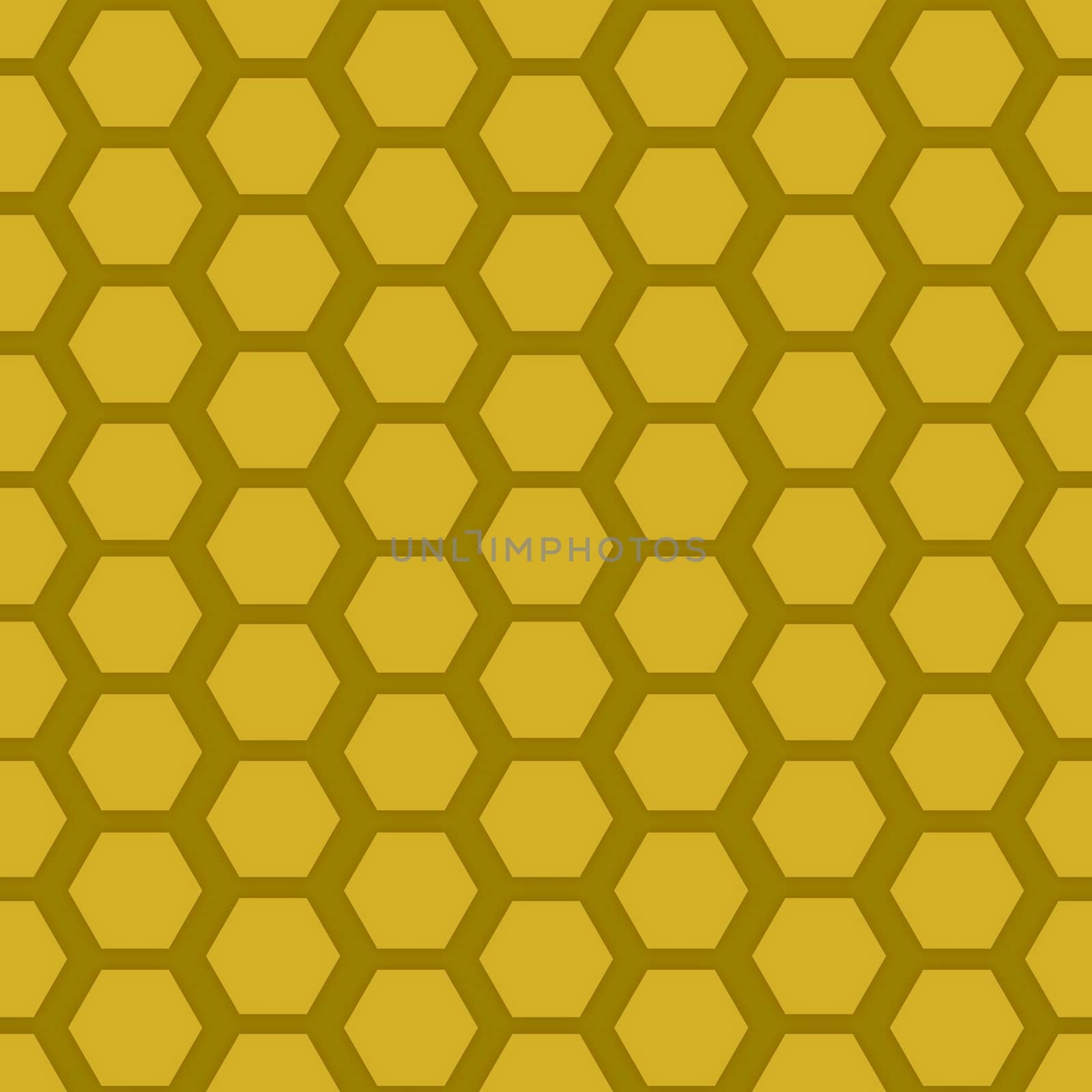 Illustration of a seamless honeycomb background