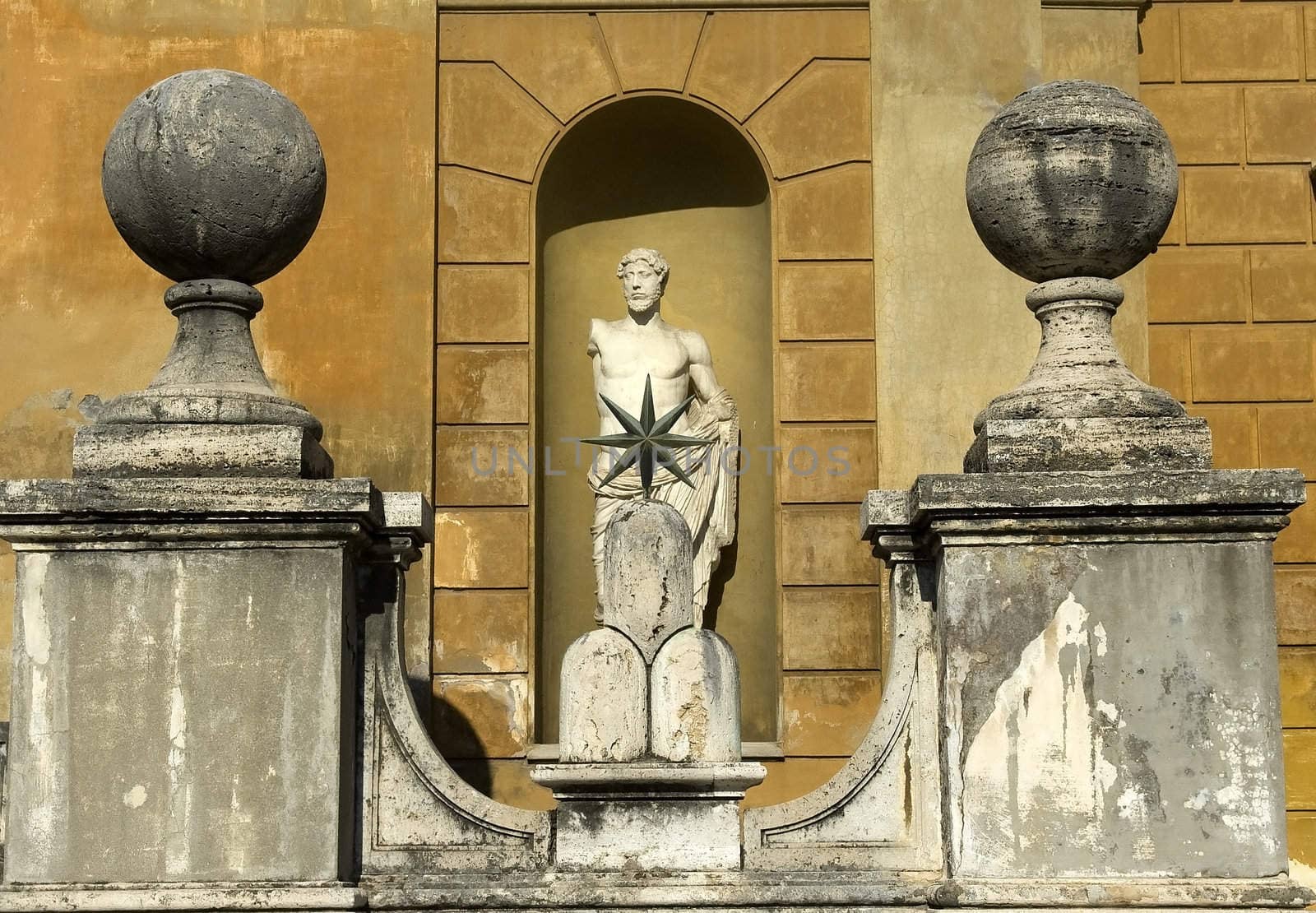 courtyard in the Vatican Museum by irisphoto4