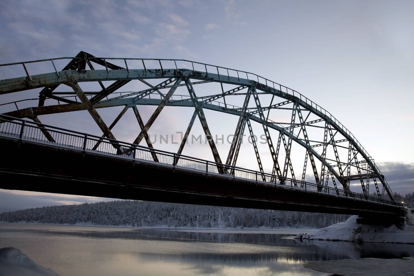 Road bridge over the Arctic Circle by AleksandrN