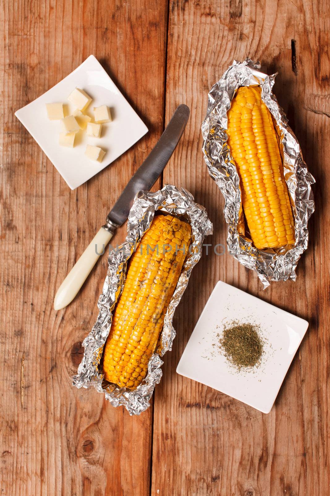 corn with butter  by shebeko