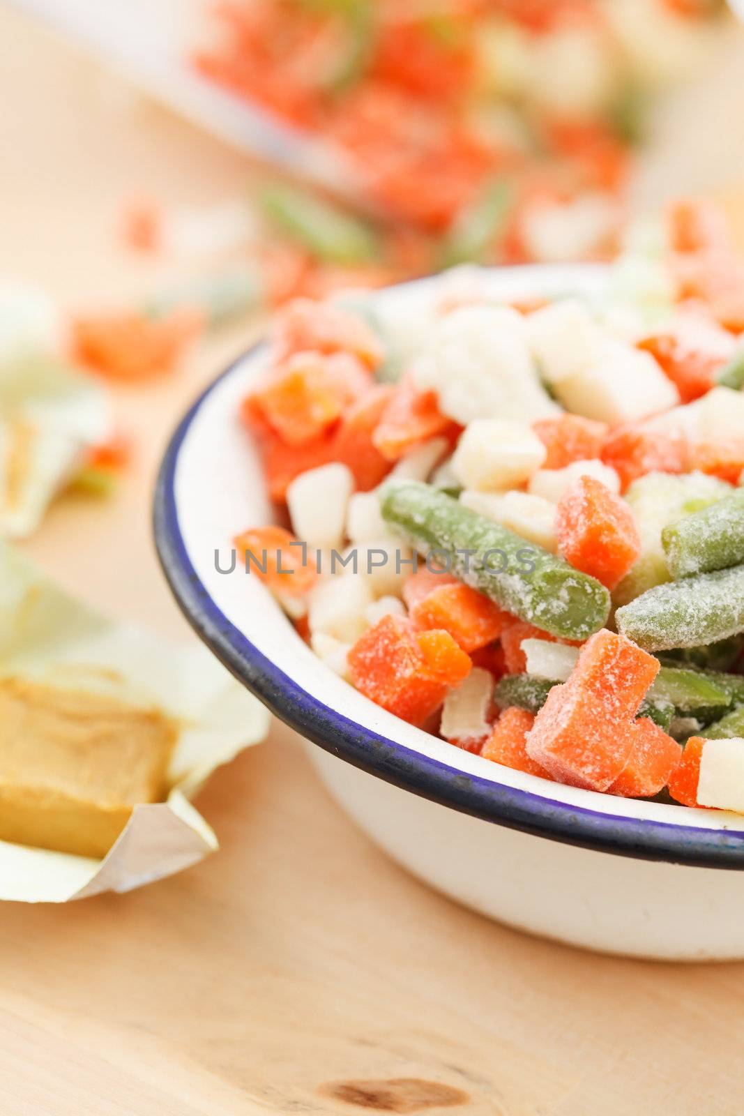 frozen vegetables by shebeko