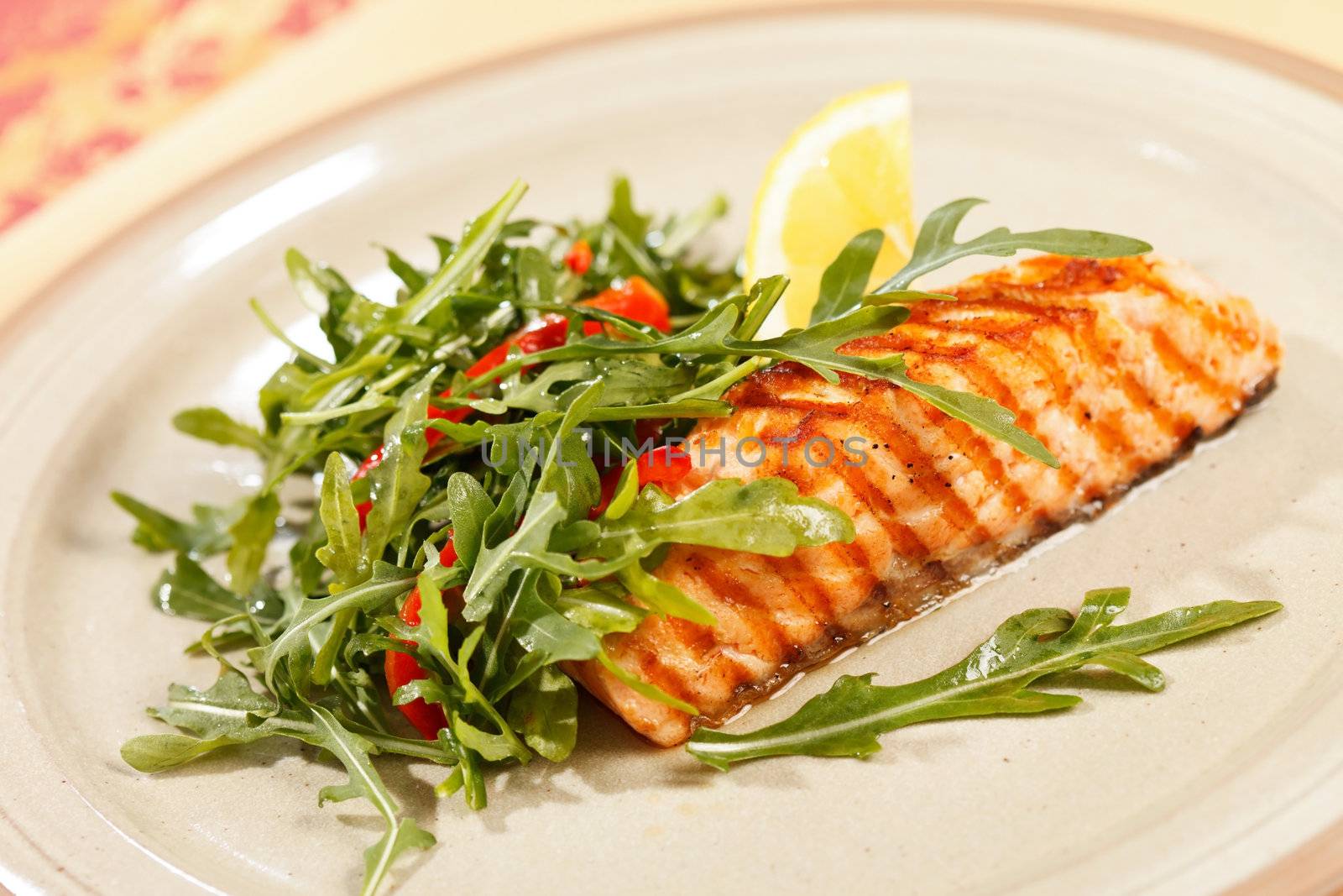 grilled salmon by shebeko