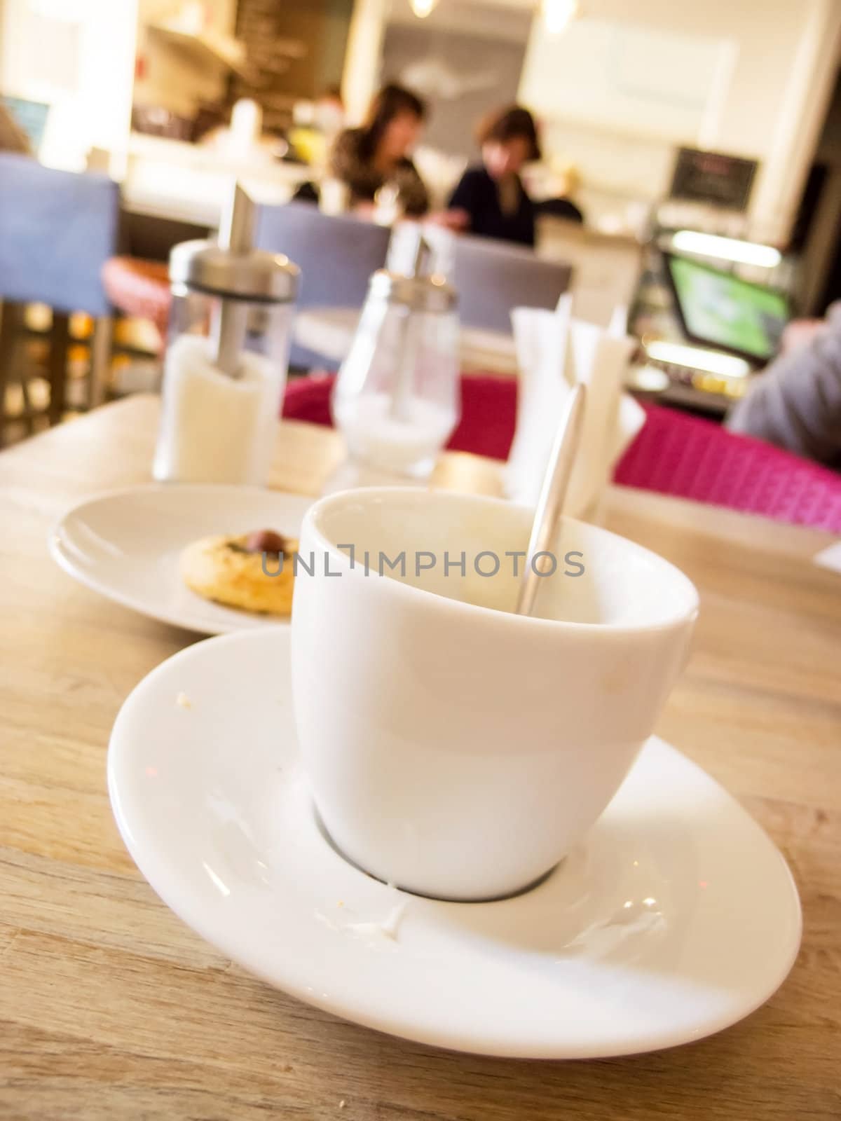 coffee at cafe with people by shebeko