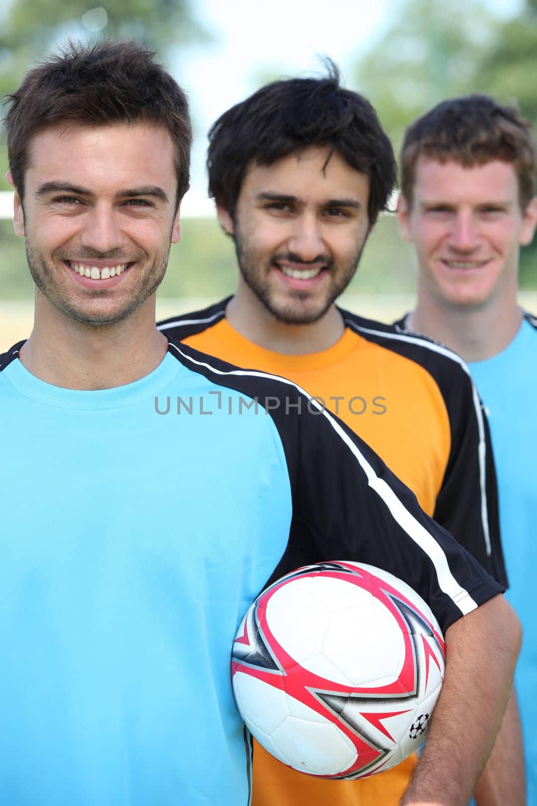 3 football players