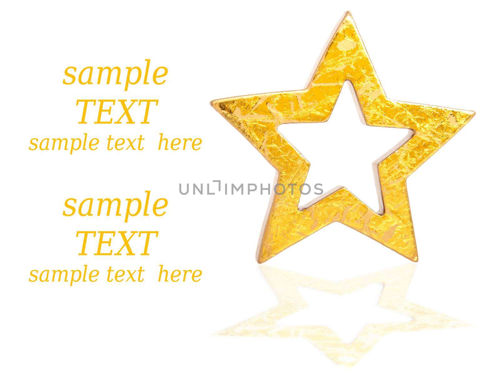 Gold star card