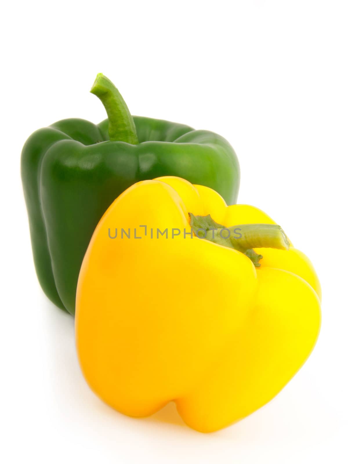 paprika over white background 