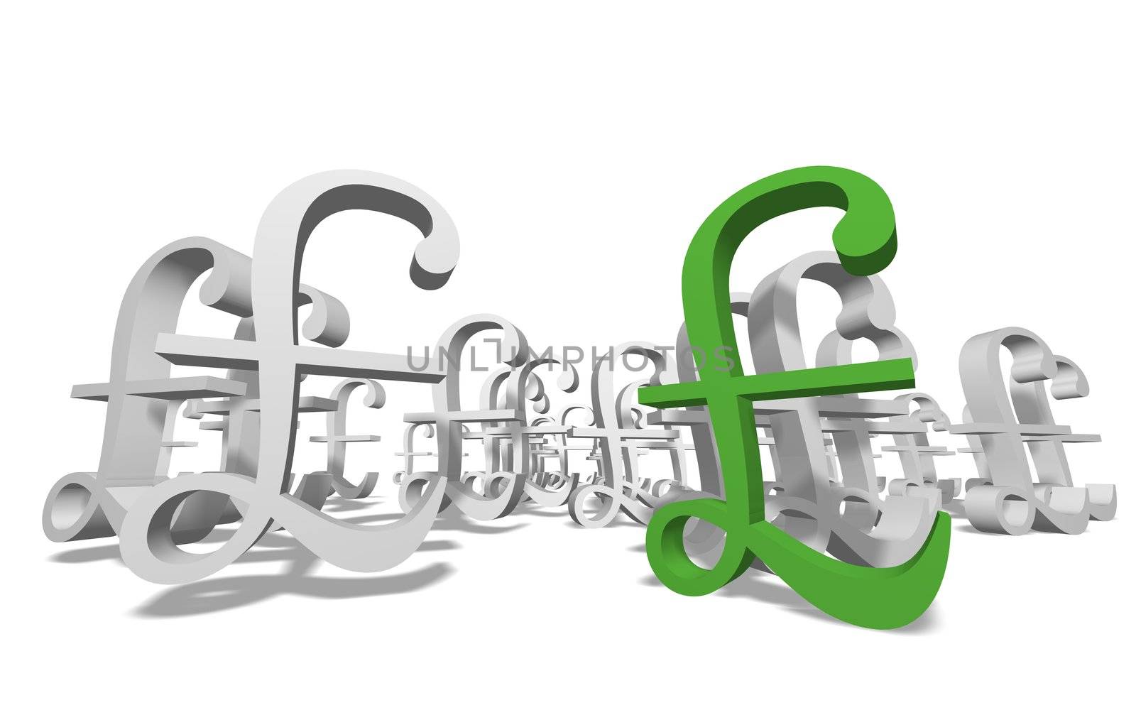 Qurency sign in group on white background