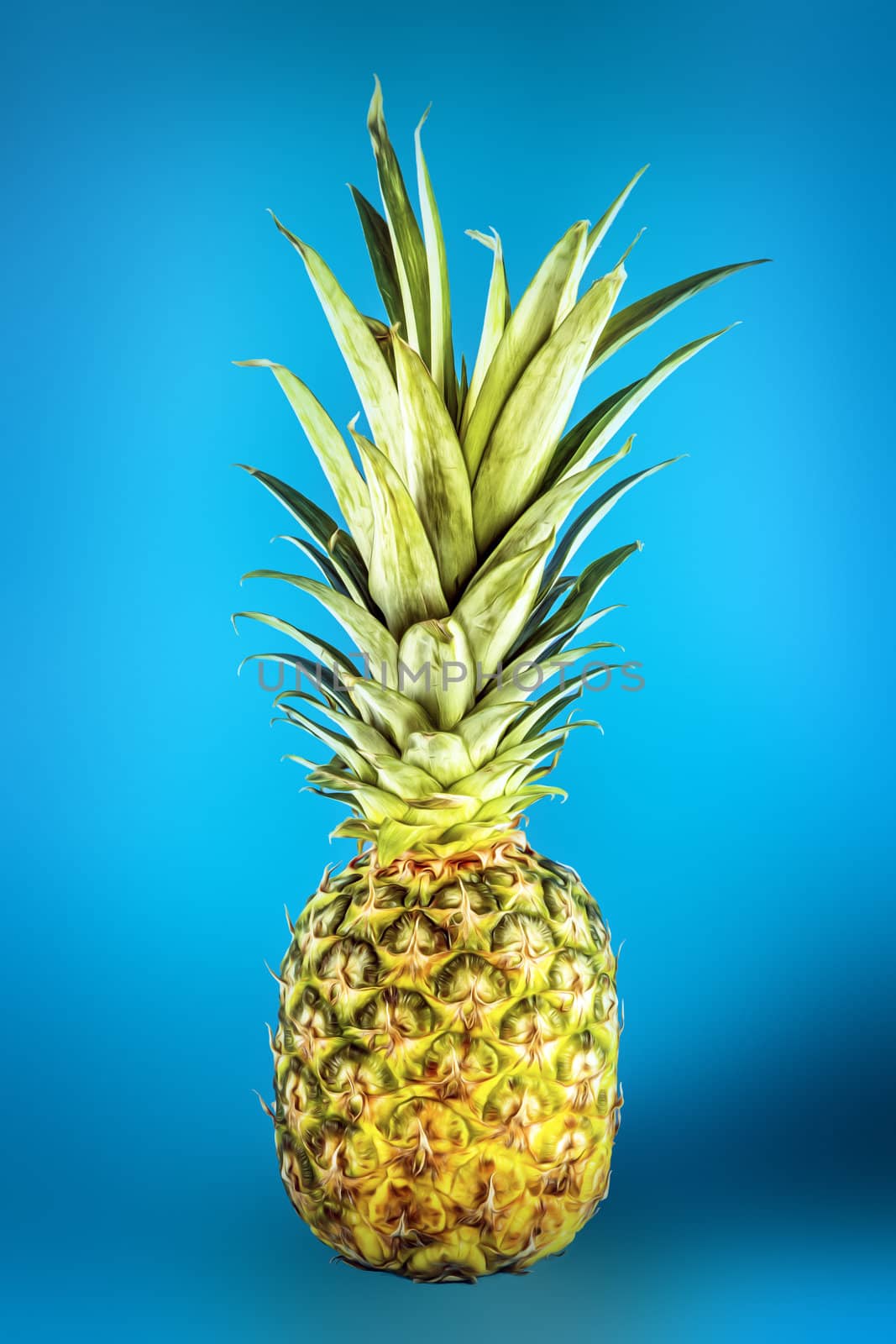 Pineapple on blue underground by w20er