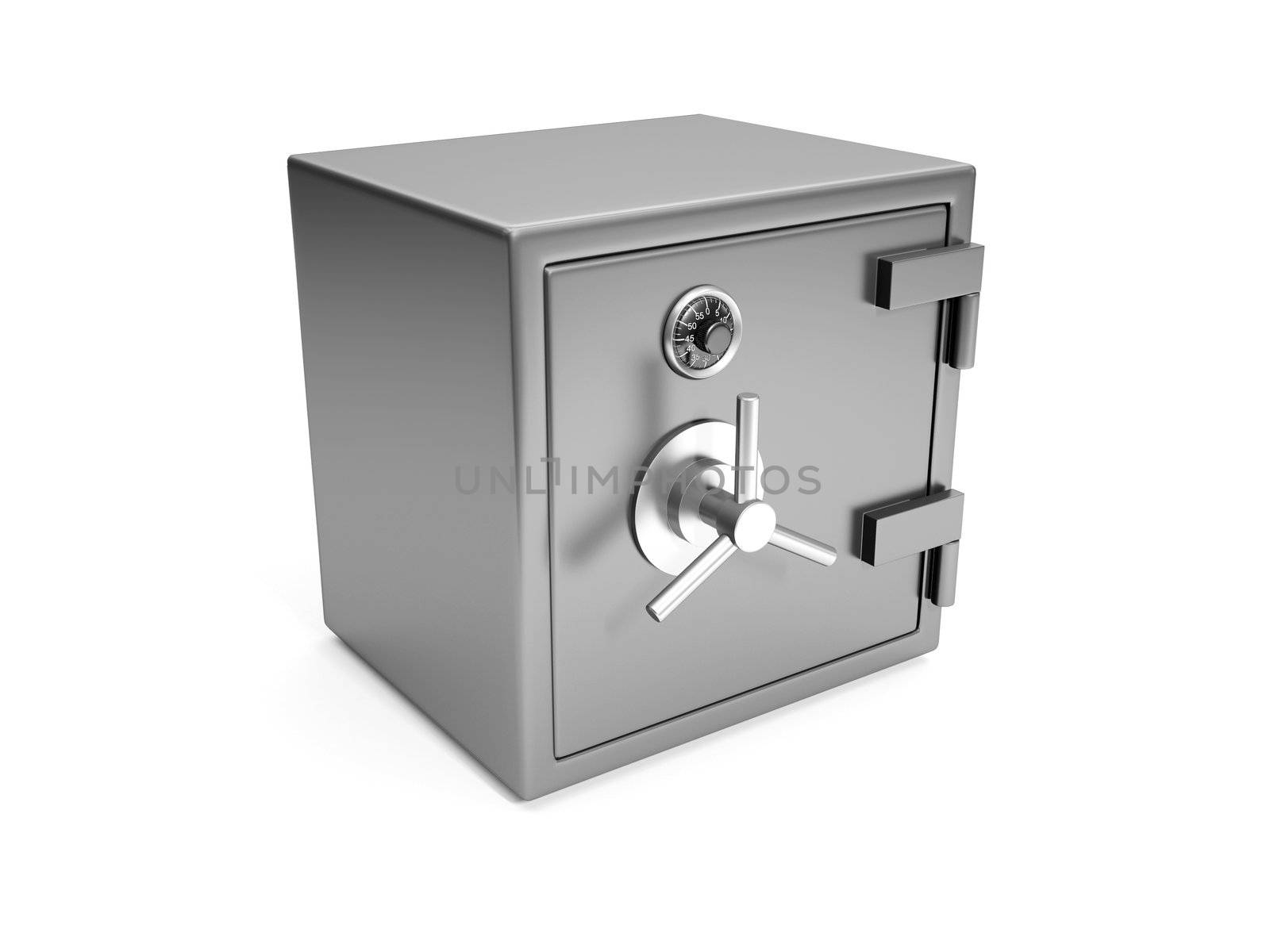 3d illustration: Cash safes closeup