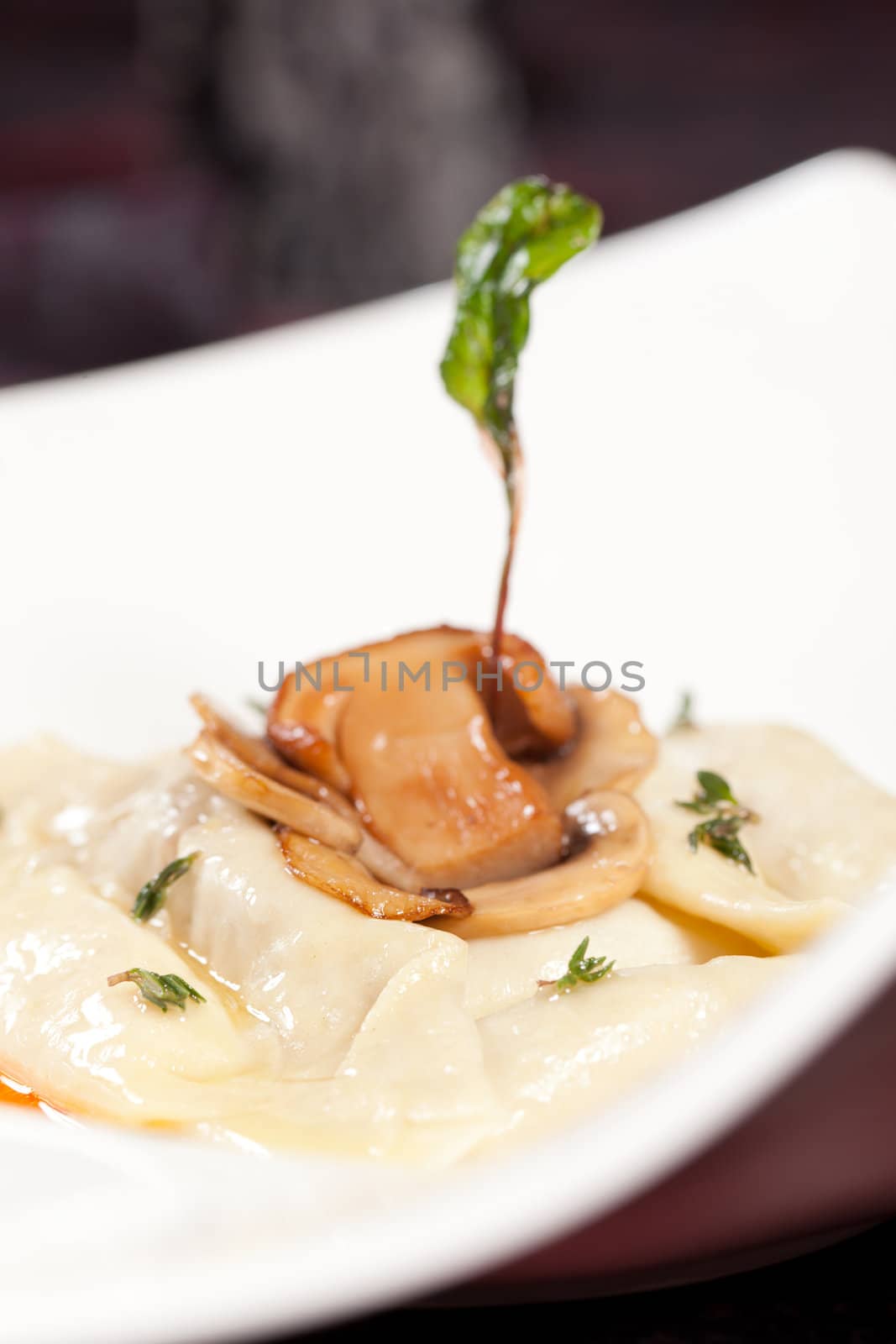 ravioli with mushroom