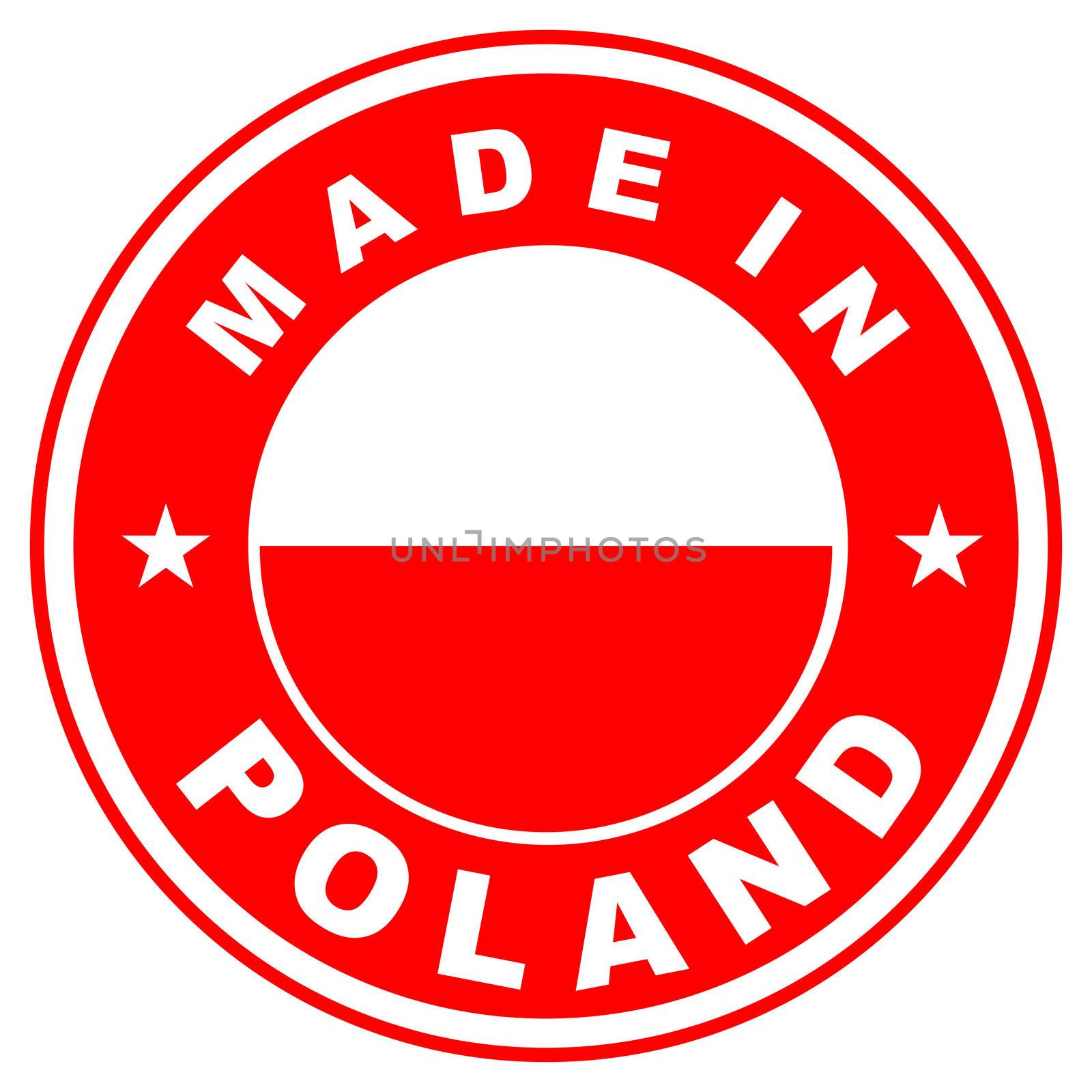 very big size made in poland country label