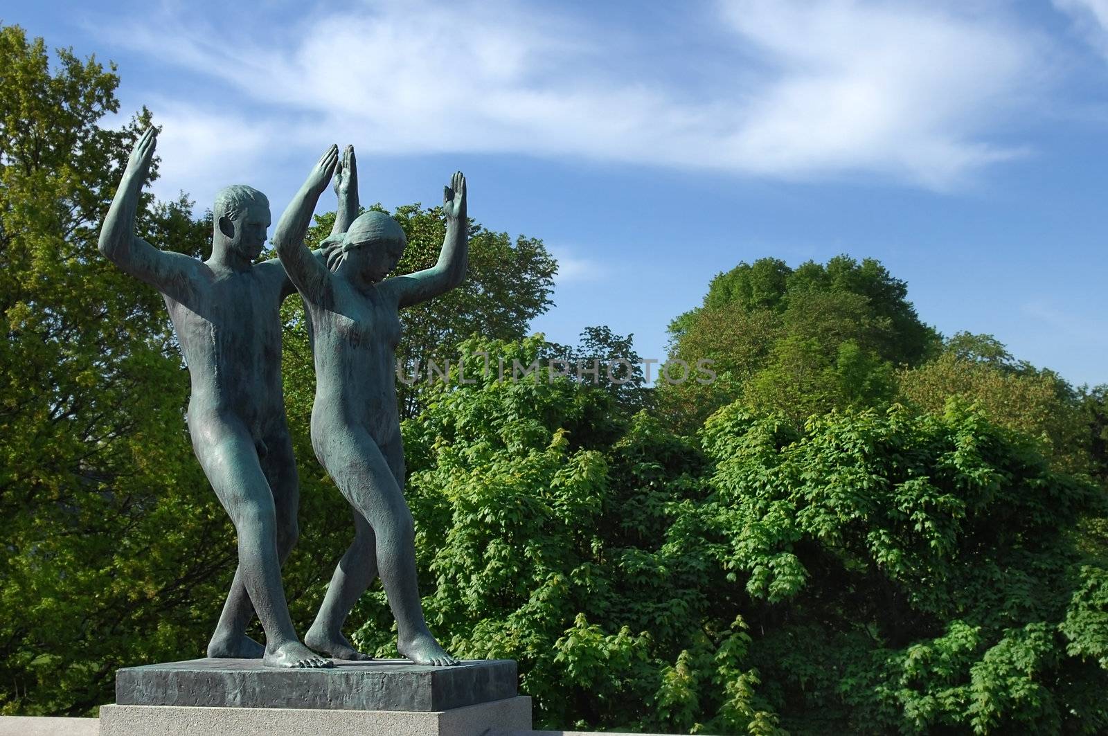 sculptures in Vigeland park , Oslo by irisphoto4