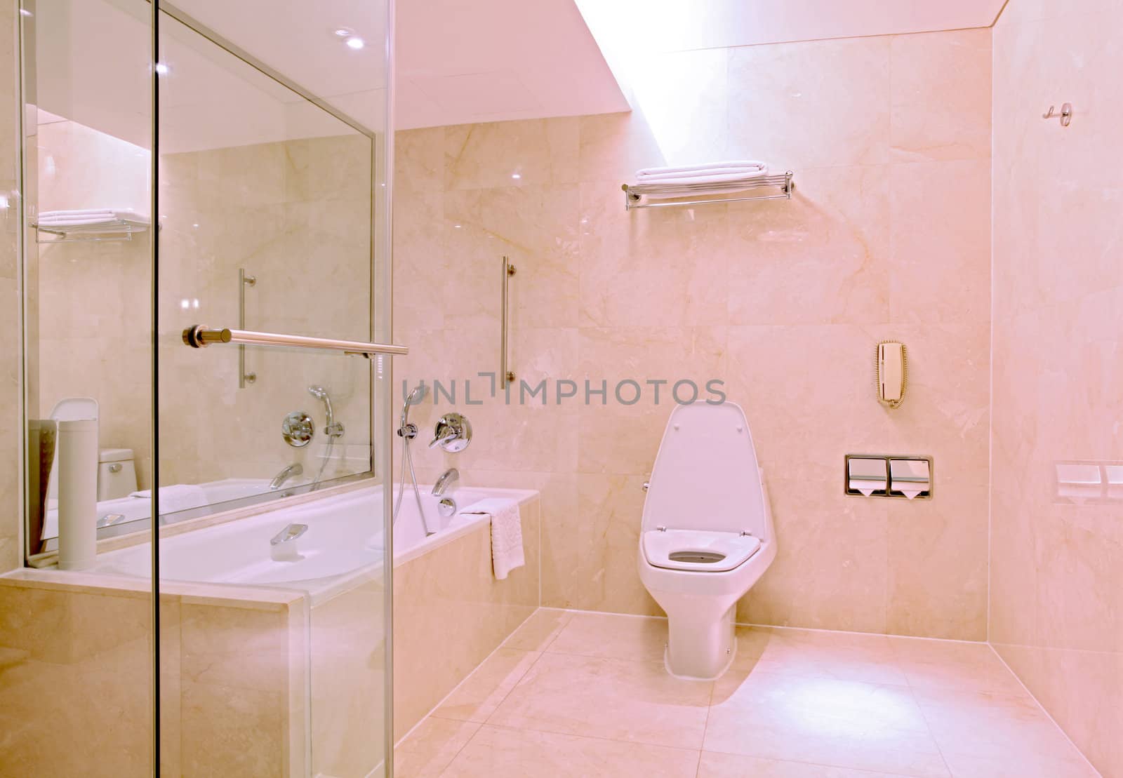 Modern luxury bathroom interior