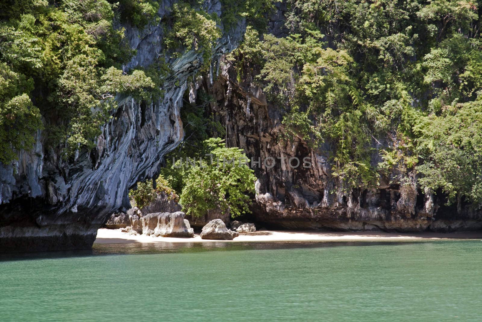 Beach on Koh Phanak, Phang Nga Bay