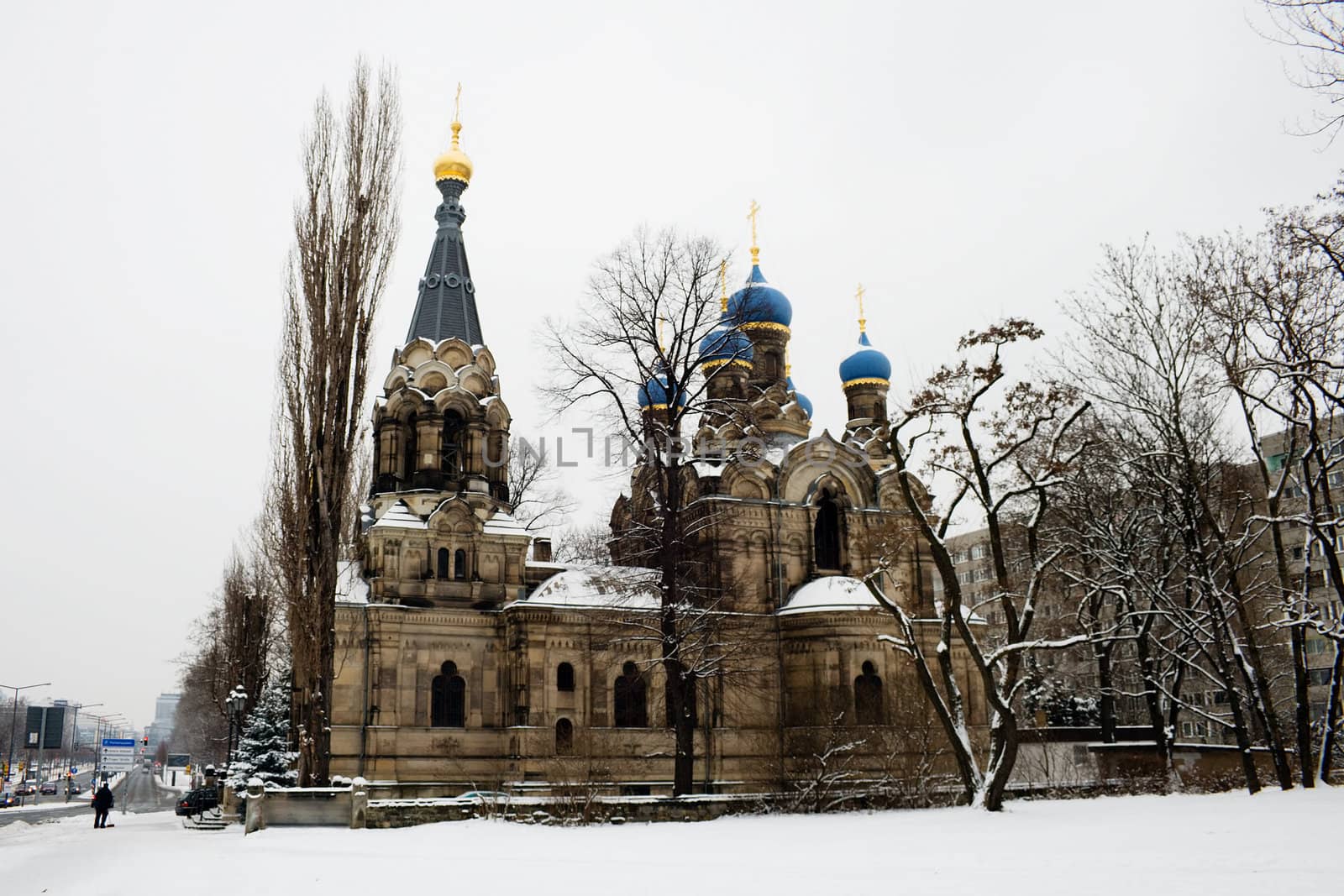 Church of St. Simeon Divnogorsk in Dresden Germany. Architect JG von Bosse. 1872-1874 years.