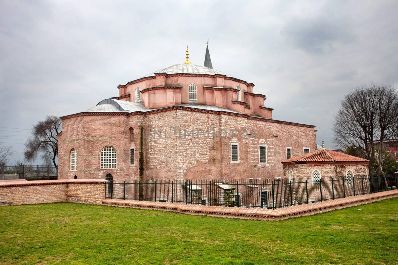 Little Hagia Sophia in Istanbul, Turkey. Formerly it was the Eastern Orthodox Church of the Saints Sergius and Bacchus, later converted into a mosque during the Ottoman Empire. This Byzantine building was a model for the Hagia Sophia, the main church of the Byzantine Empire