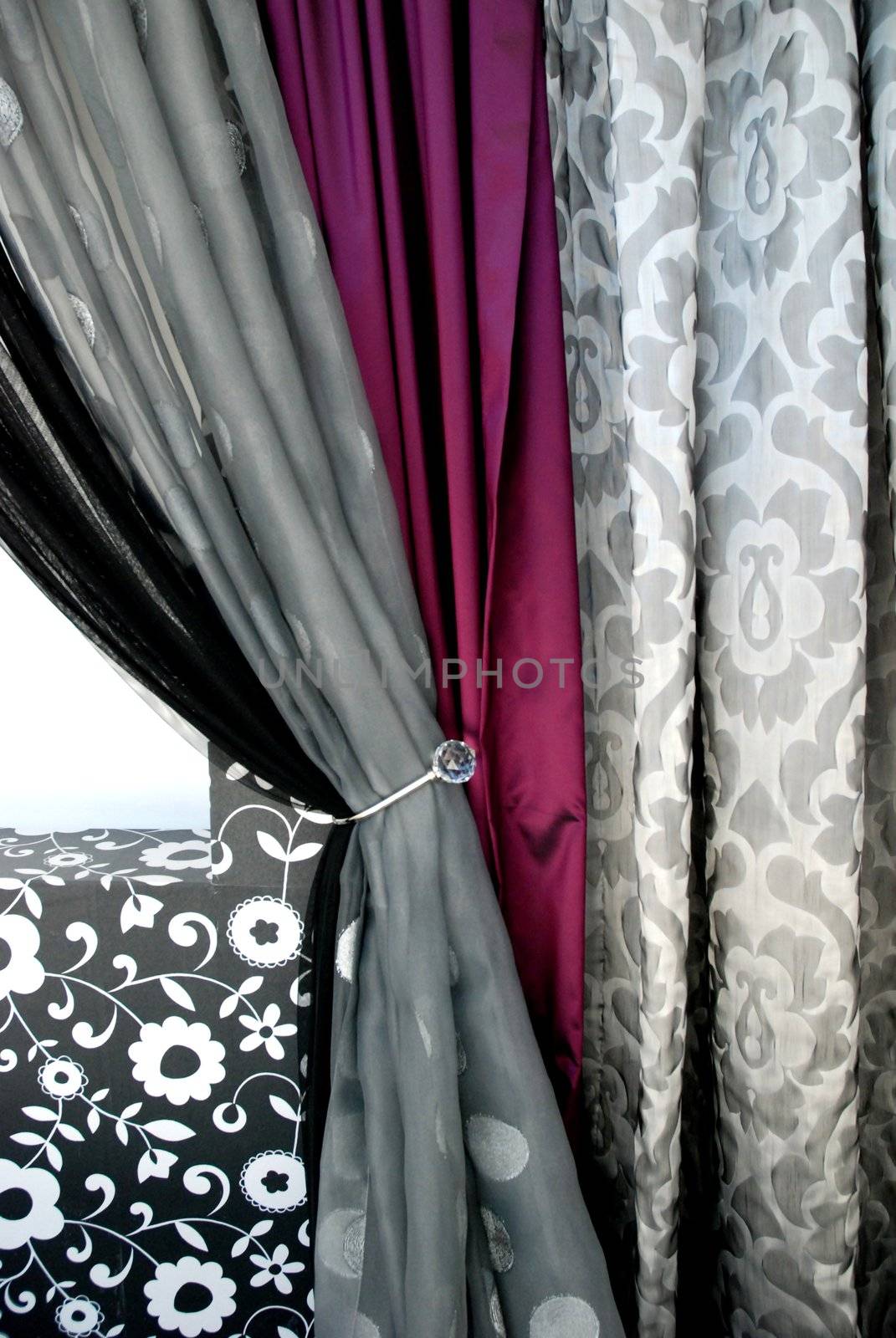Multi-colored Satin Background by candan