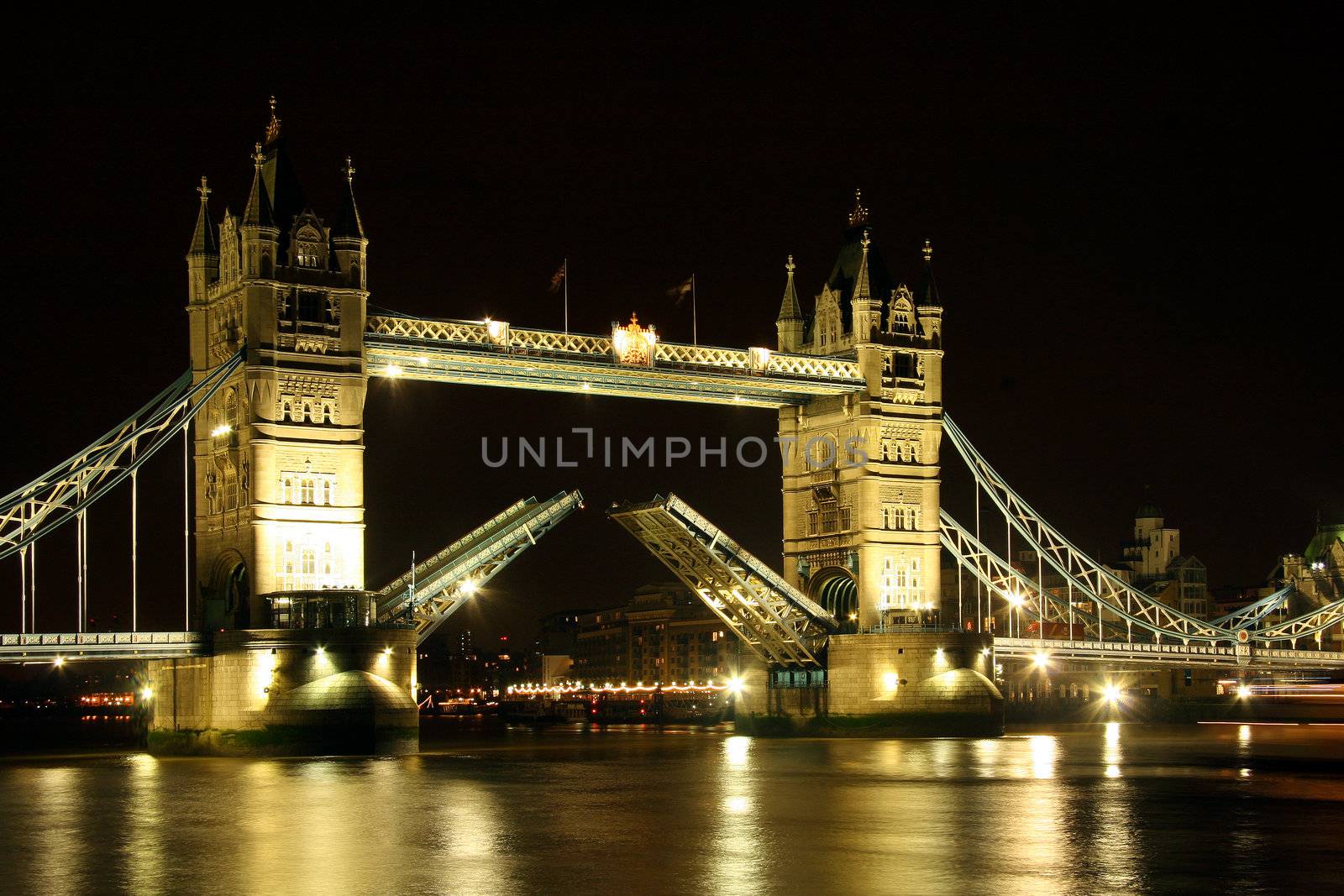 Tower Bridge Open  London  U.K.
Low Light Photography  (LLP)