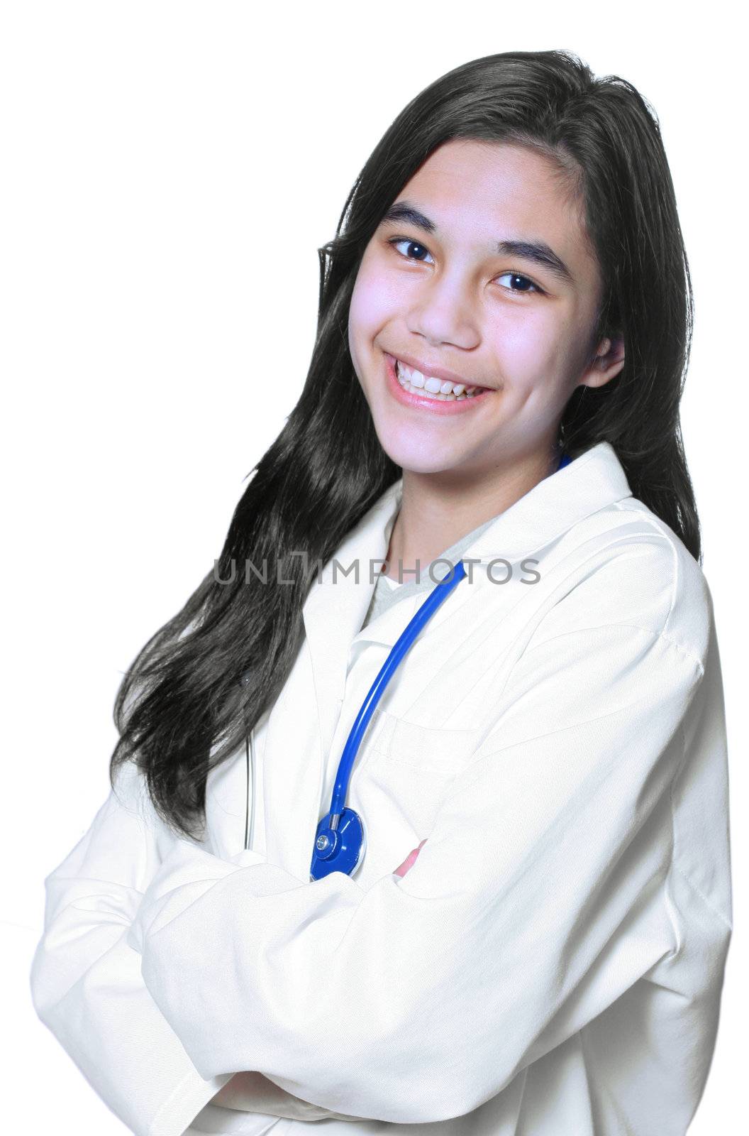 Young female medical student