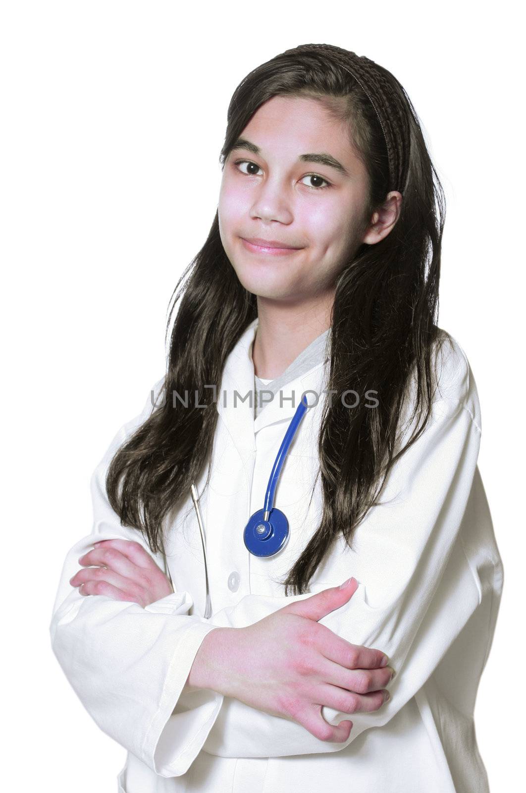 Young female medical student