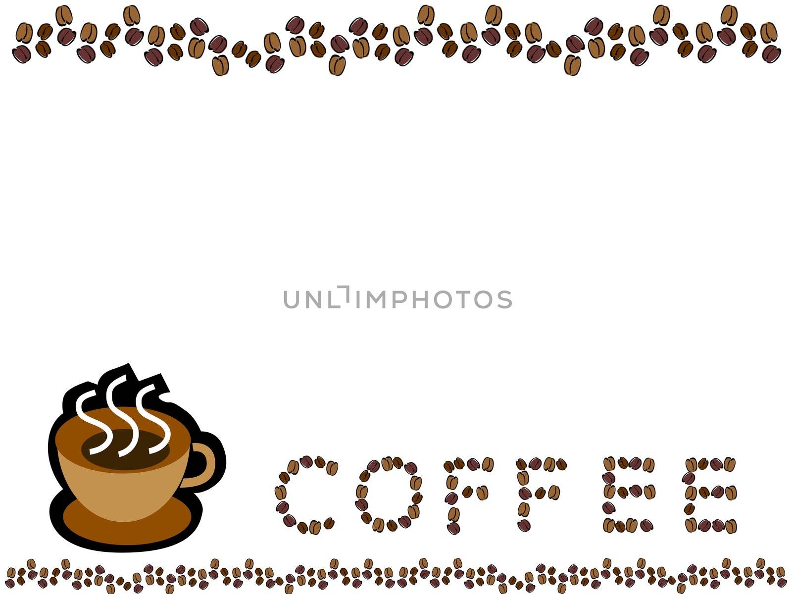 illustration of a coffee card