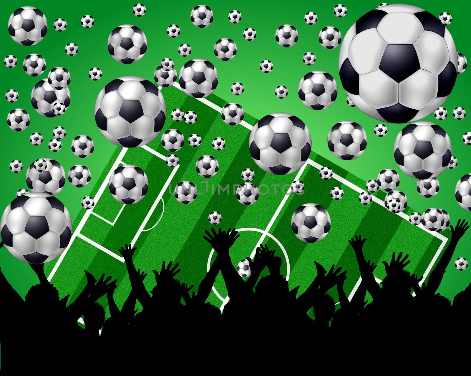 green soccer background