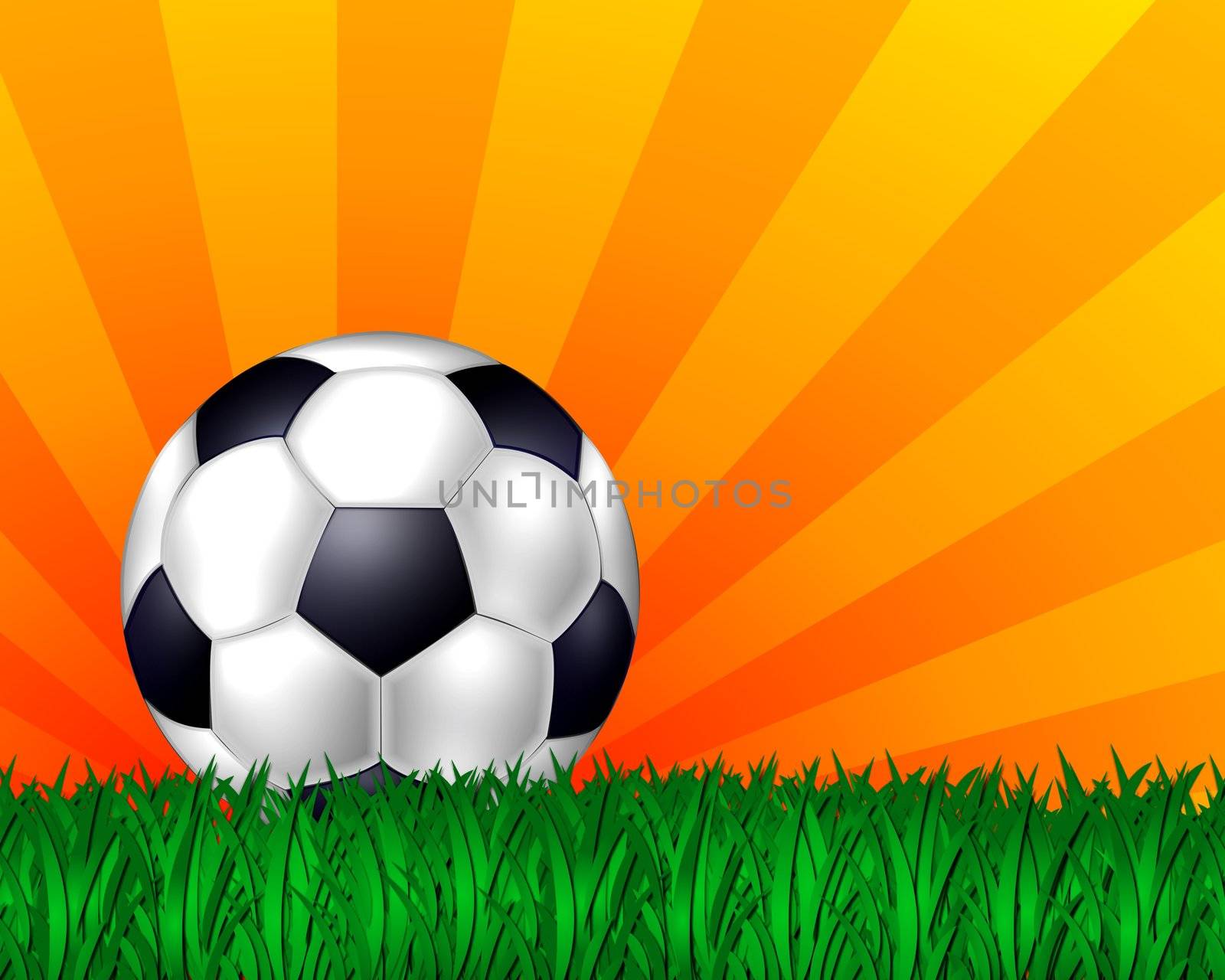 colorful illustration of a soccer ball