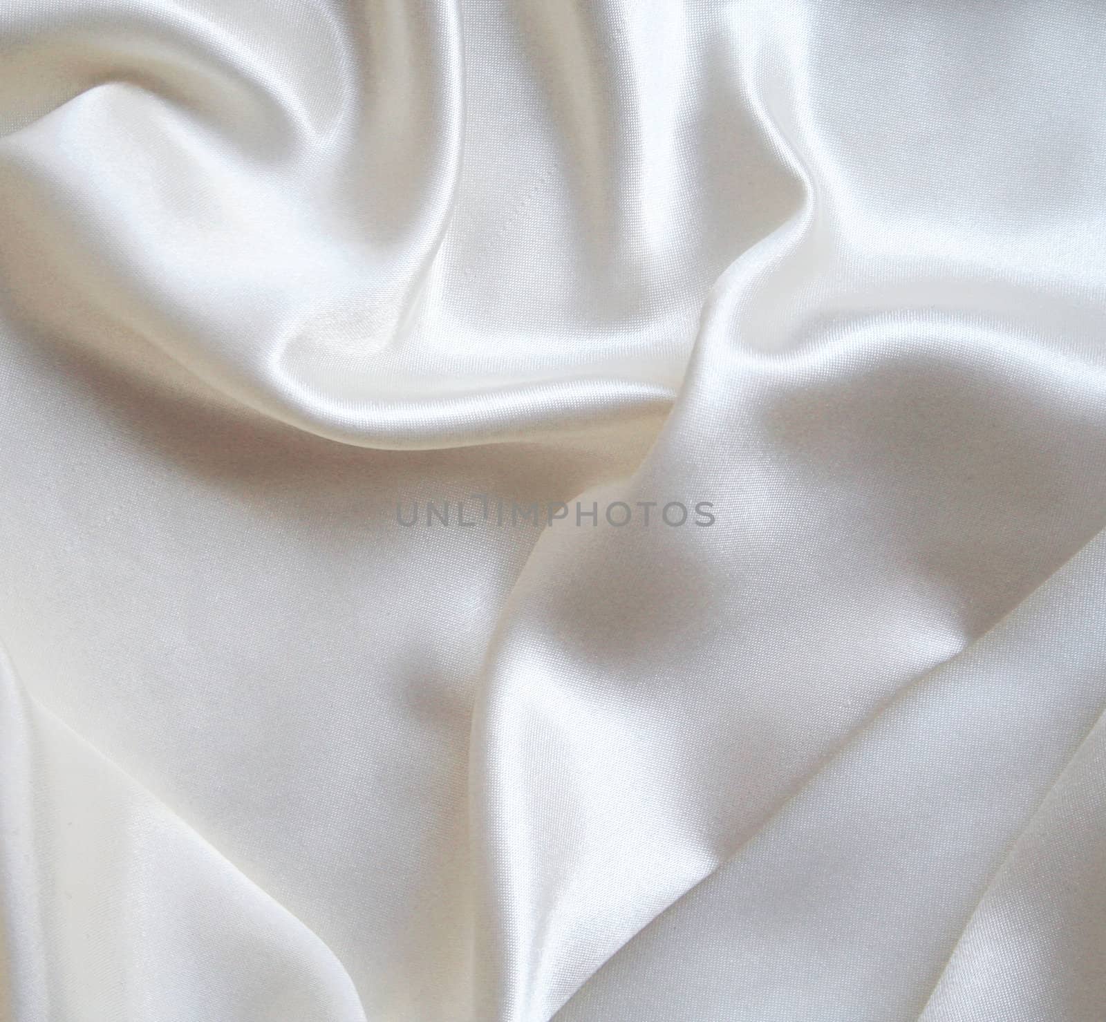 Smooth elegant white silk as background 